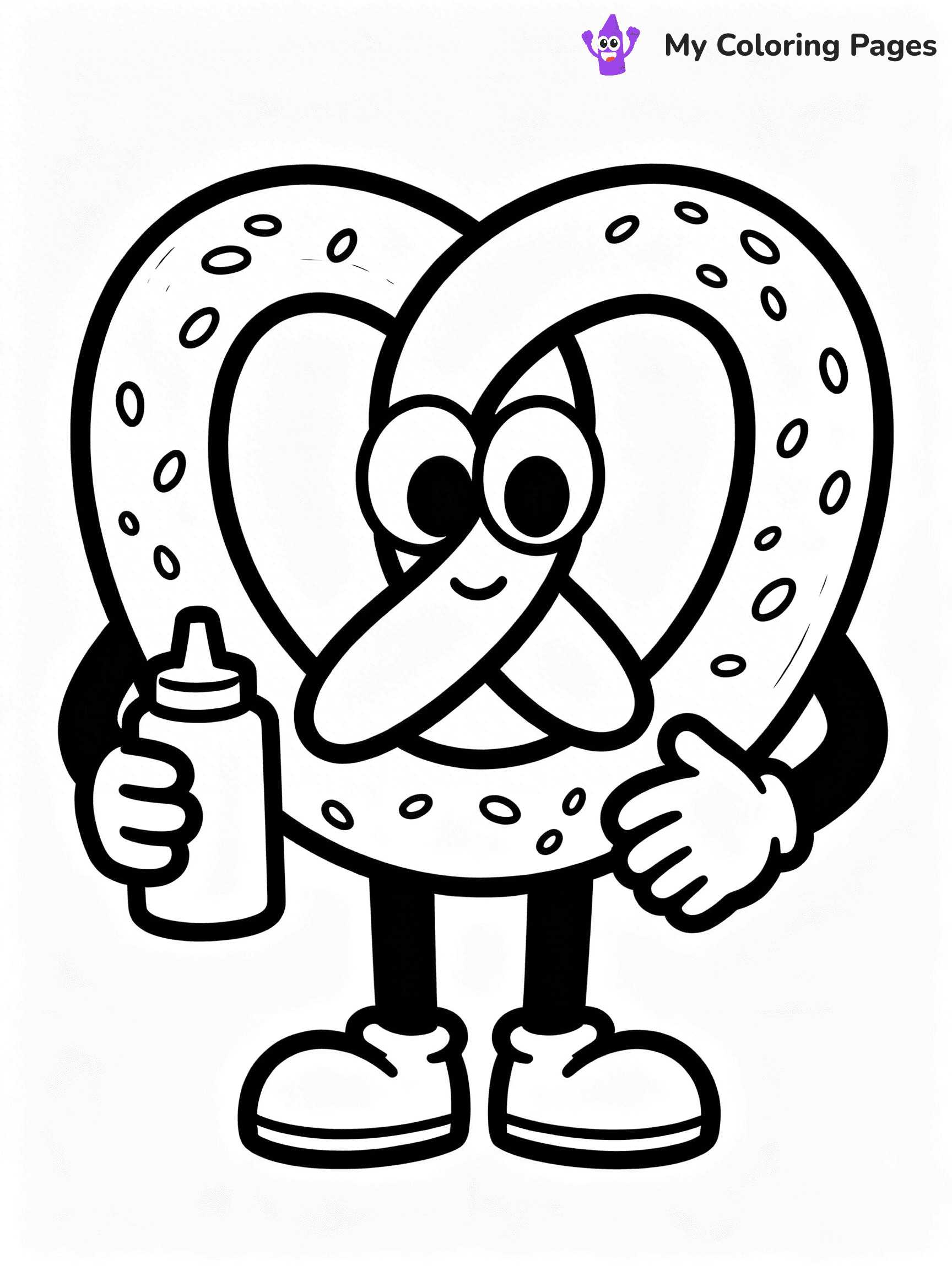 Cute Junk Food Coloring Pages - 28