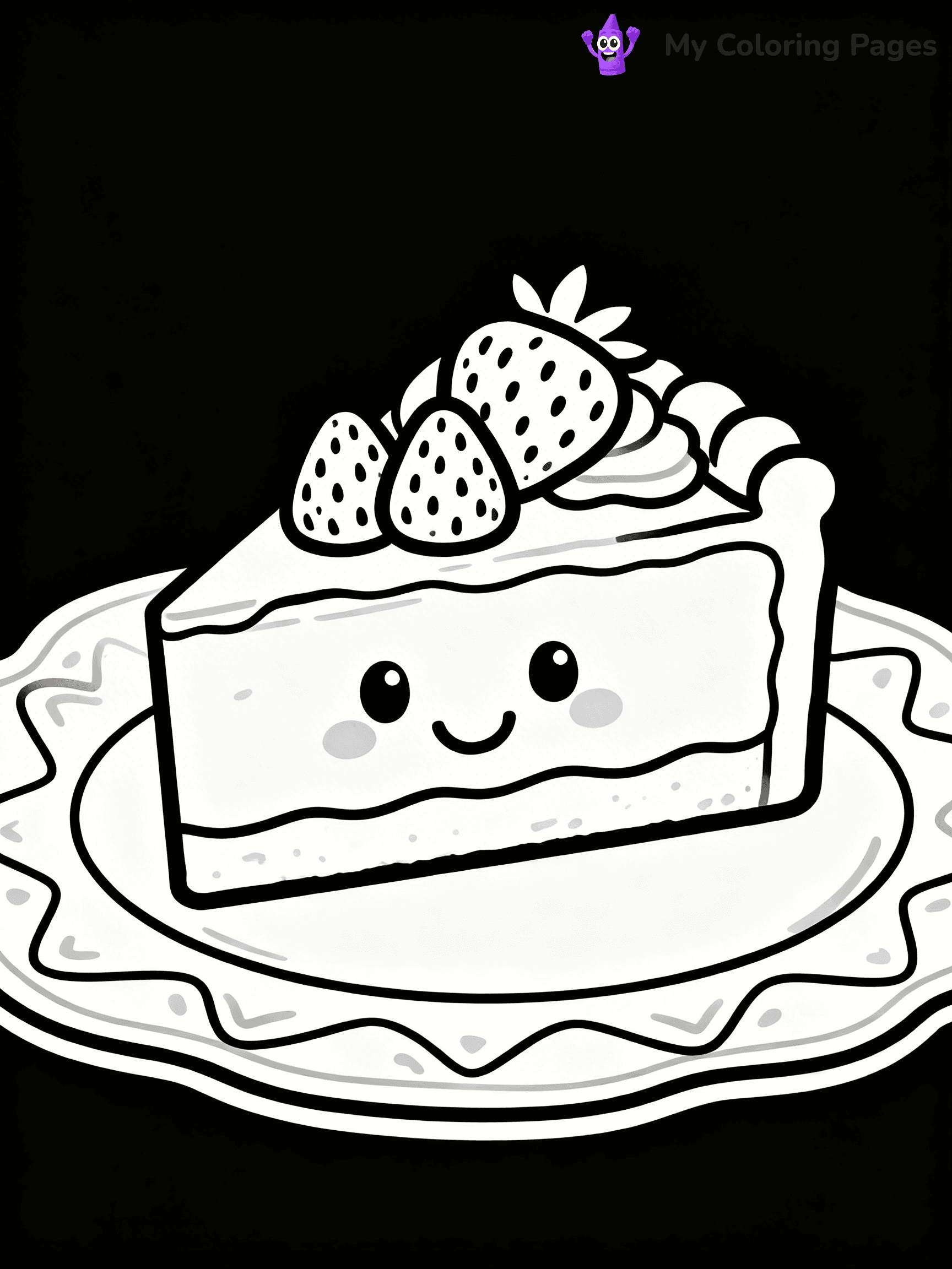 Cute Junk Food Coloring Pages - 24