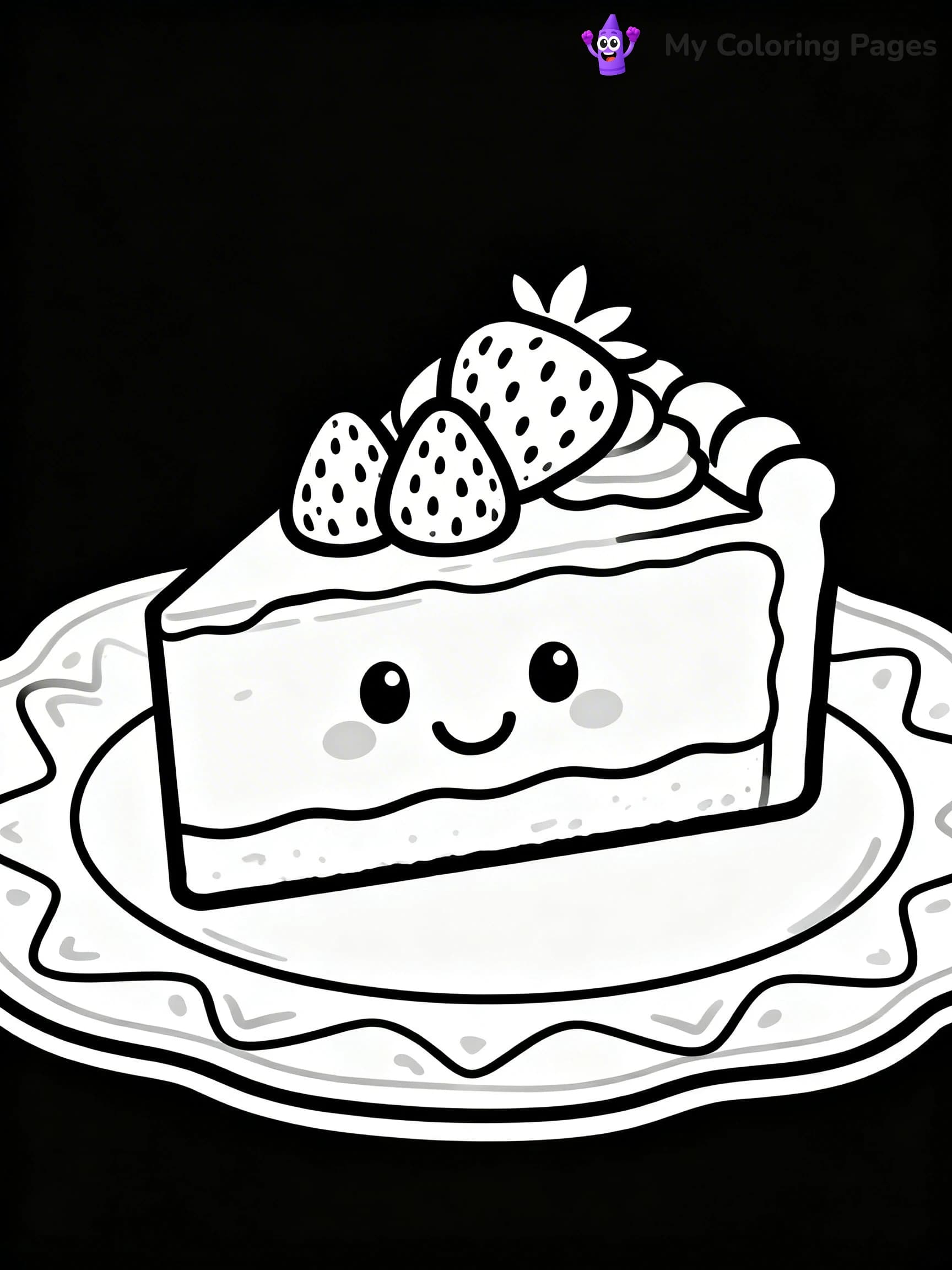 Cute Junk Food Coloring Pages - 24