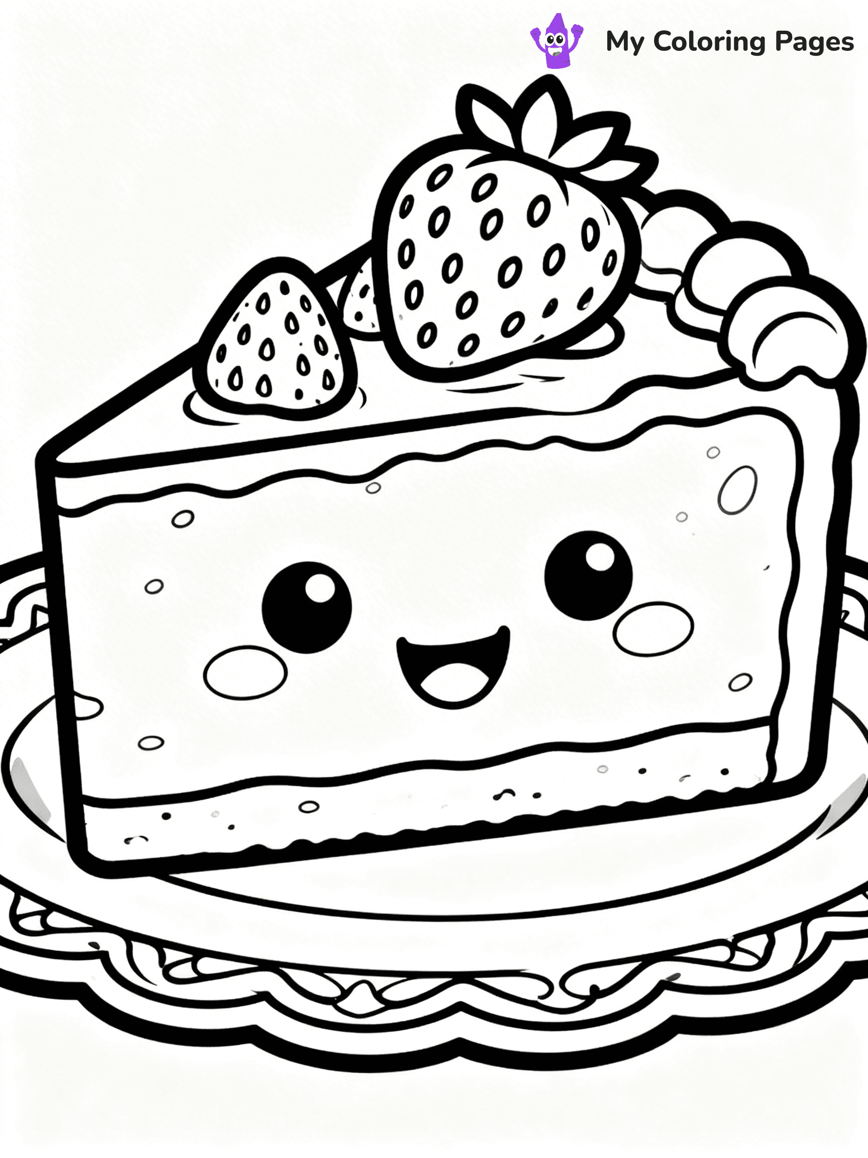 Cute Junk Food Coloring Pages - 23