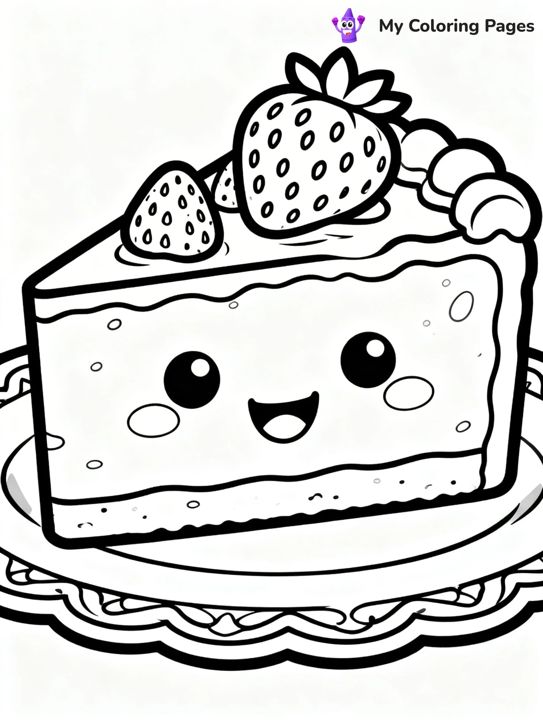 Cute Junk Food Coloring Pages - 23
