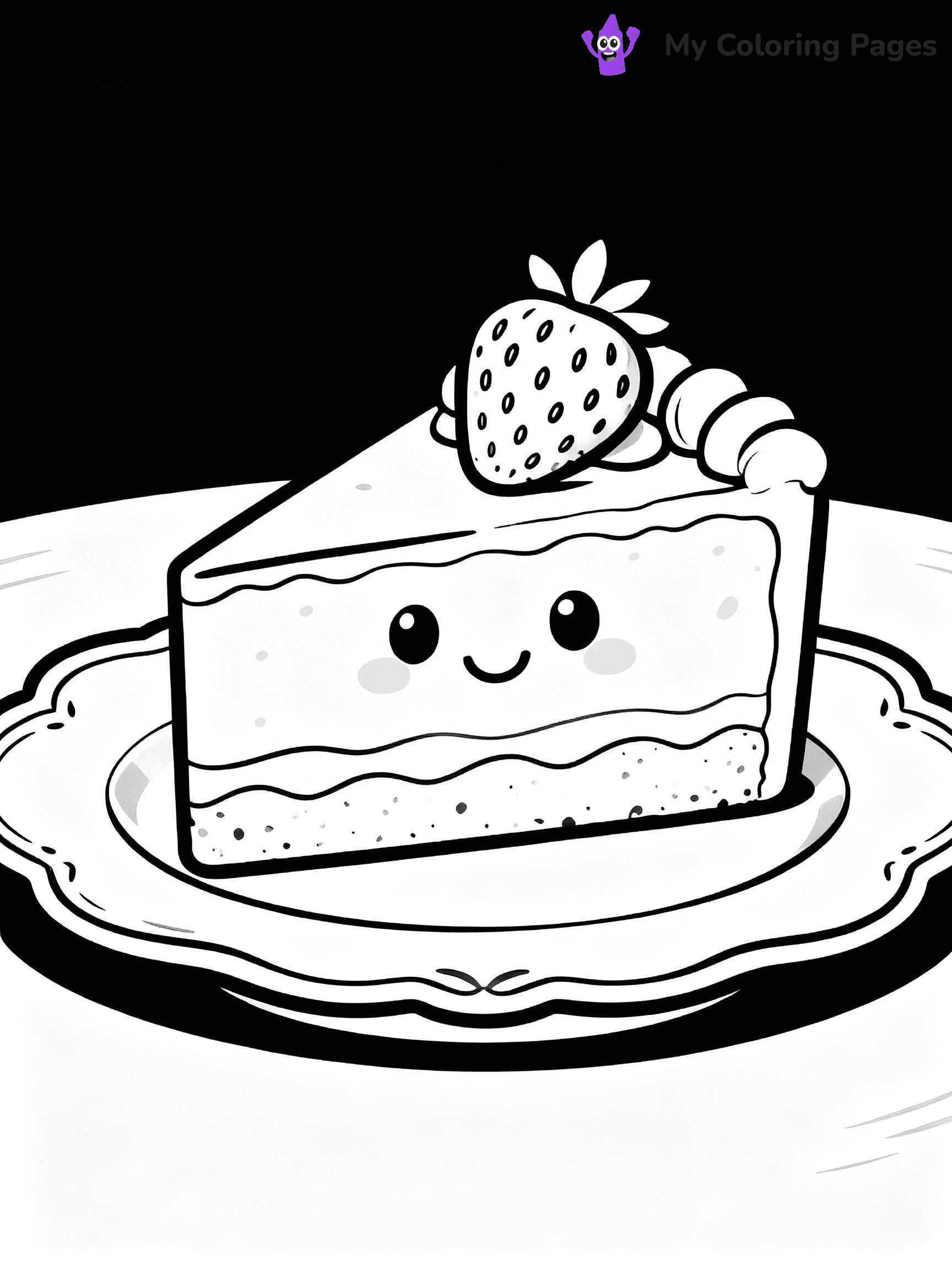 Cute Junk Food Coloring Pages - 22