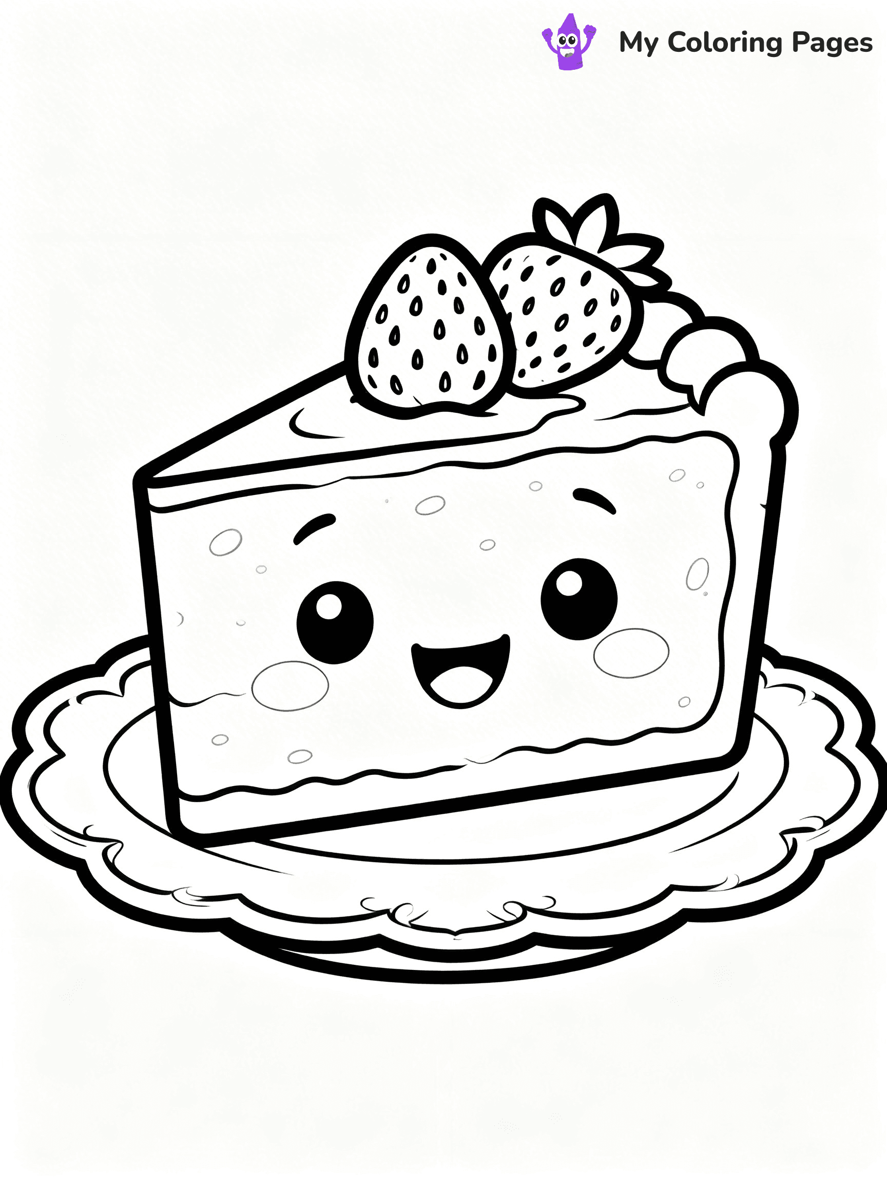 Cute Junk Food Coloring Pages - 21