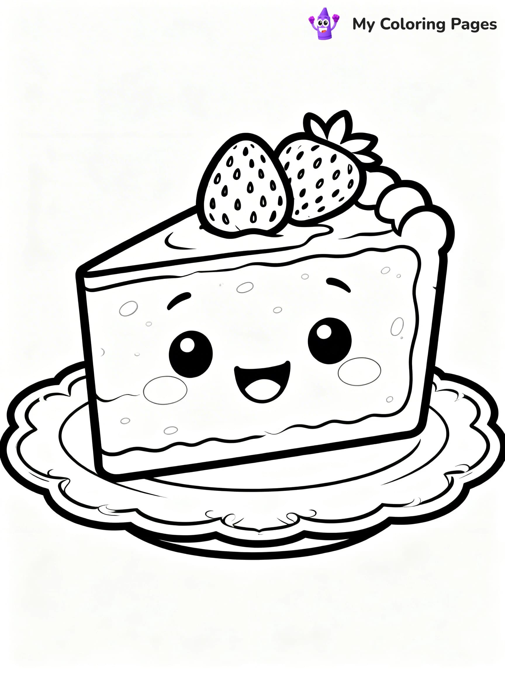 Cute Junk Food Coloring Pages - 21