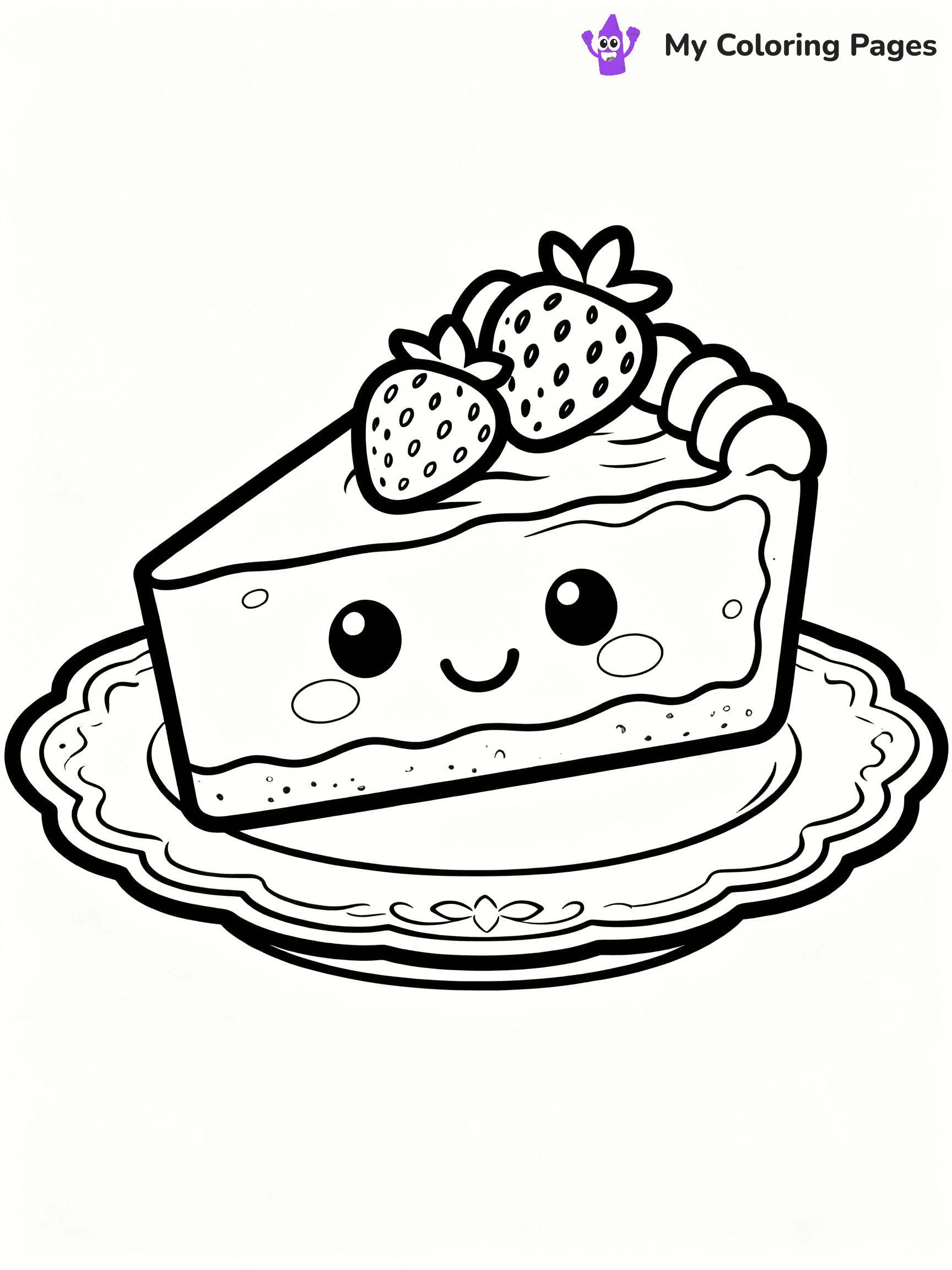 Cute Junk Food Coloring Pages - 18
