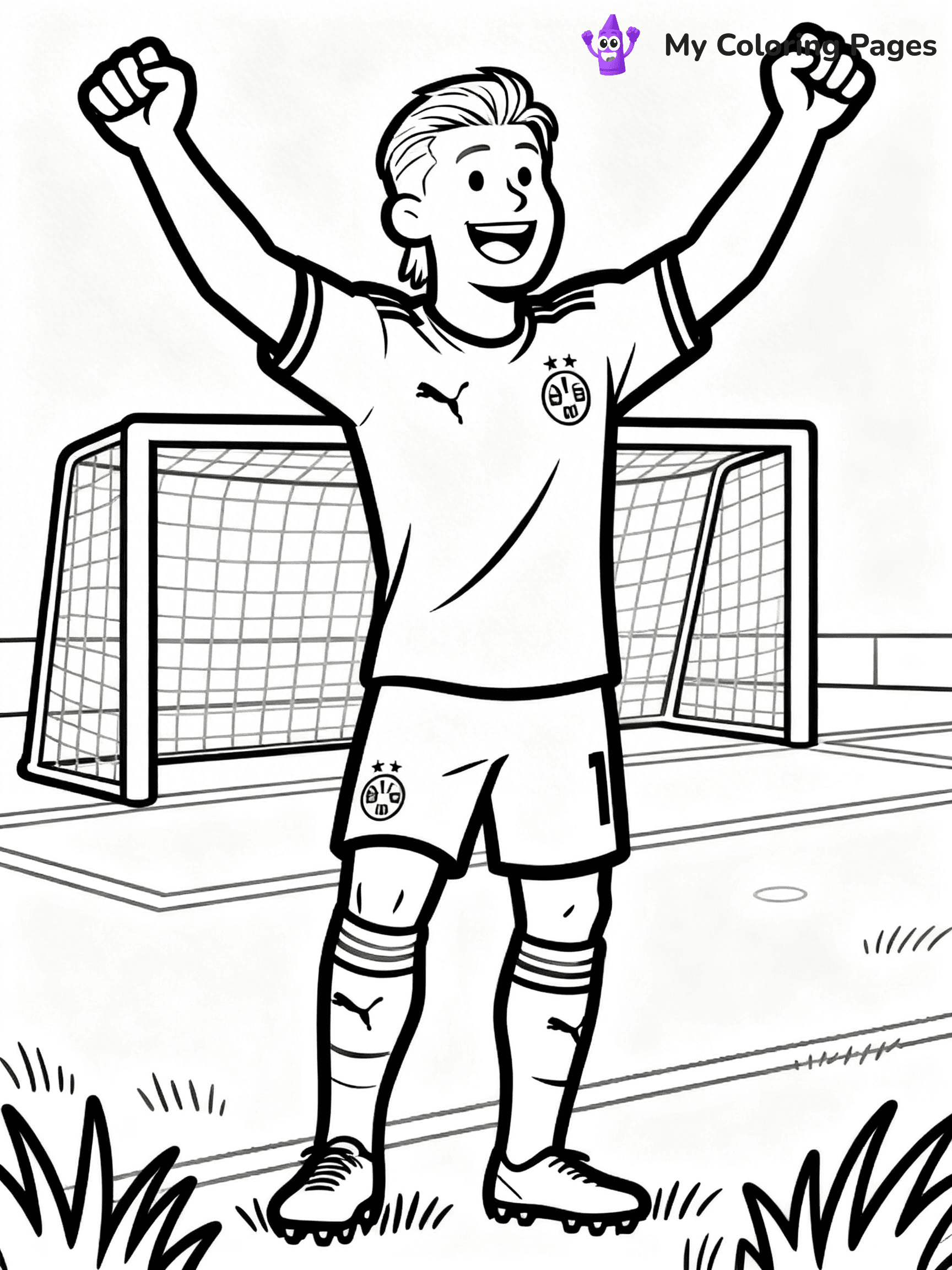Haaland Coloring Pages - 24