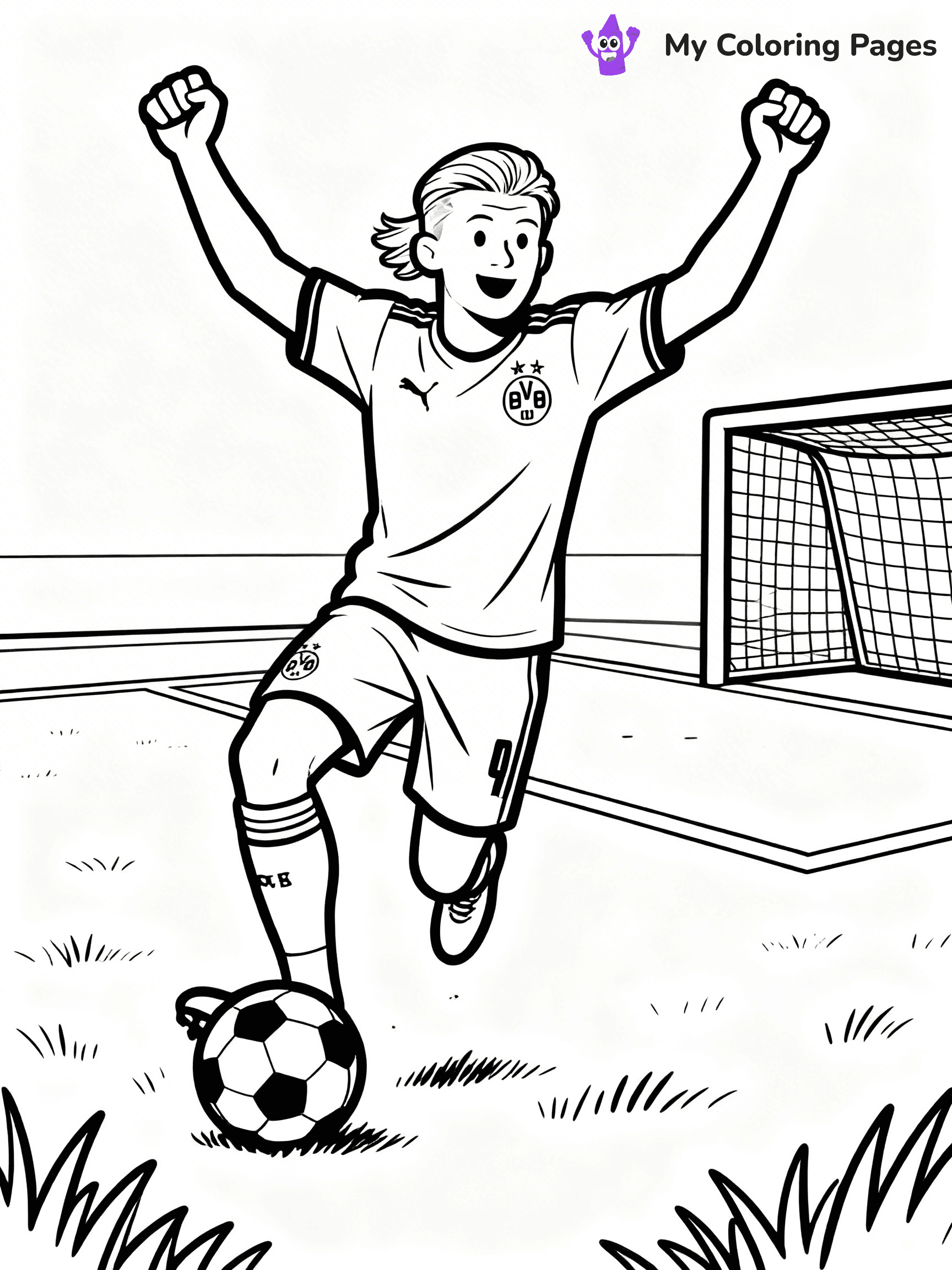 Haaland Coloring Pages - 23