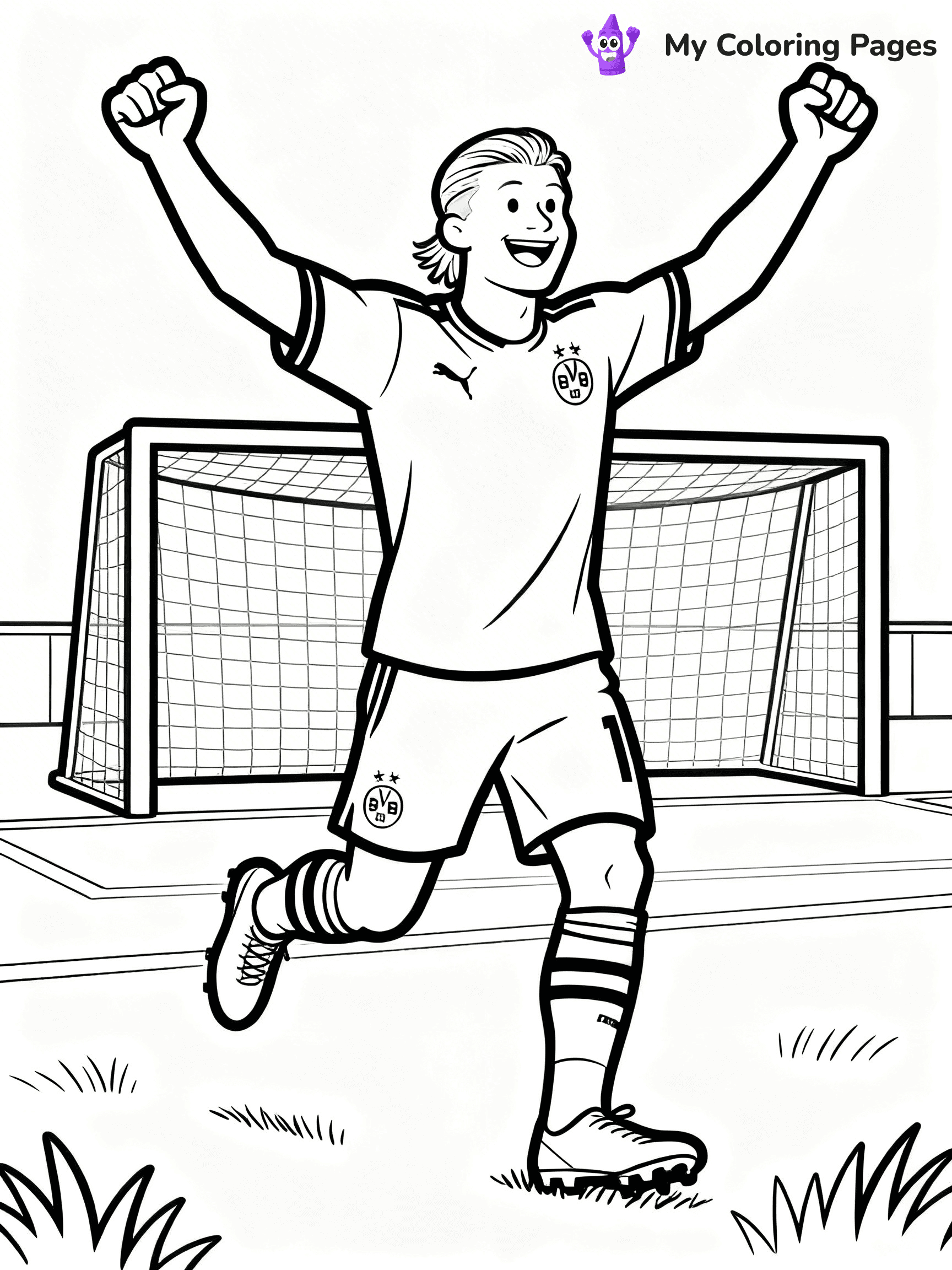 Haaland Coloring Pages - 21