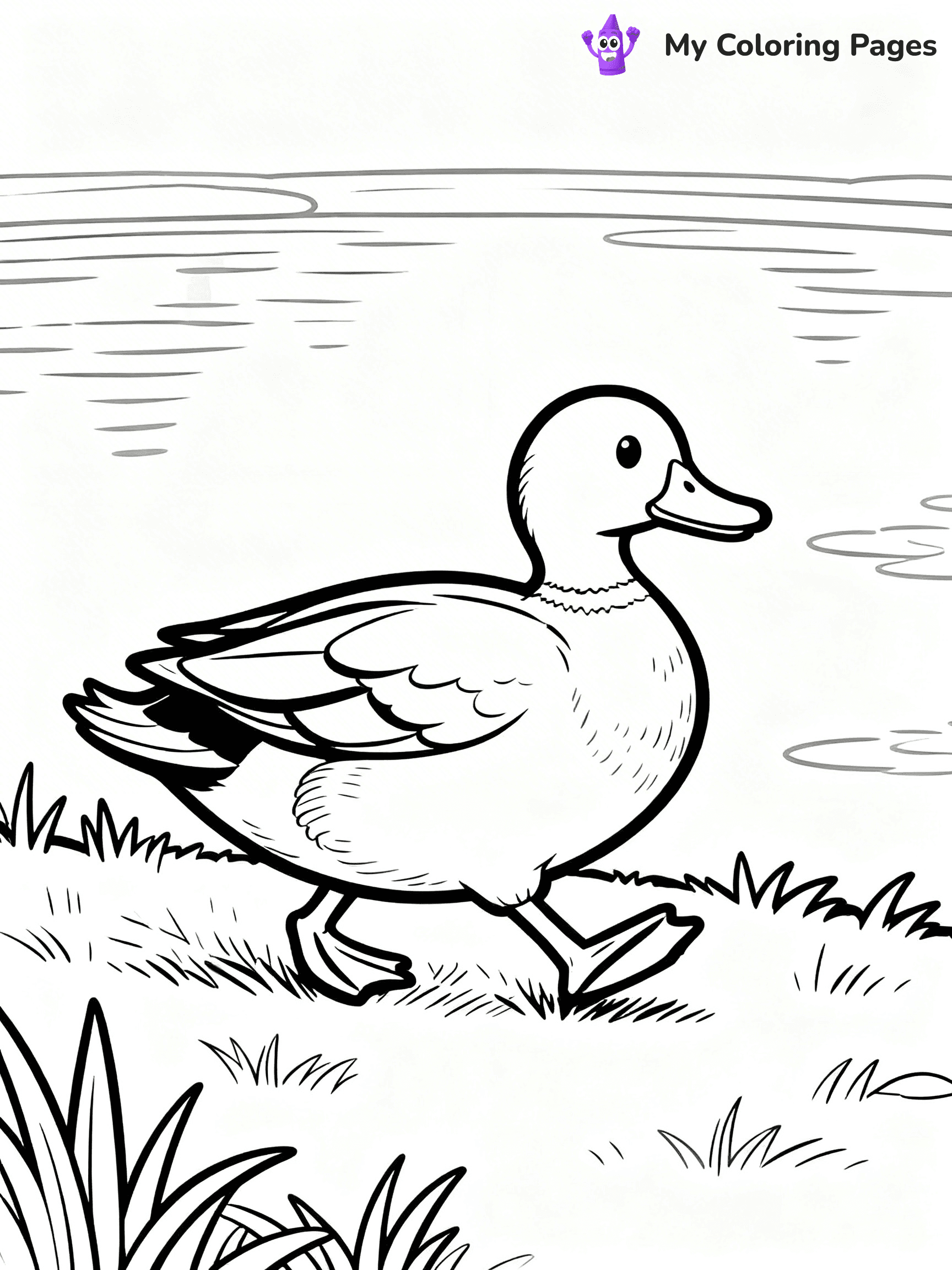 Mallard Duck Coloring Pages - 23