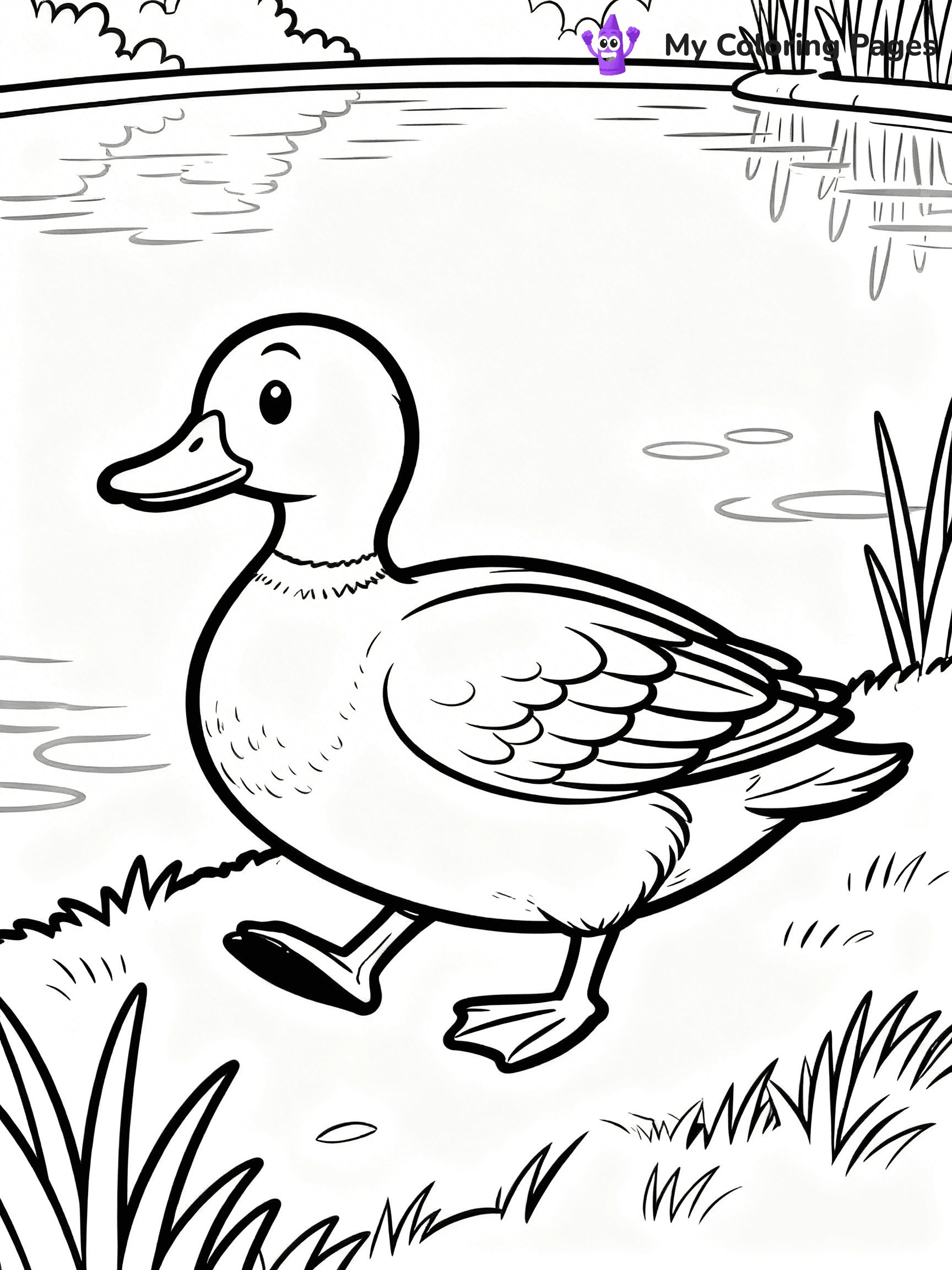 Mallard Duck Coloring Pages - 20