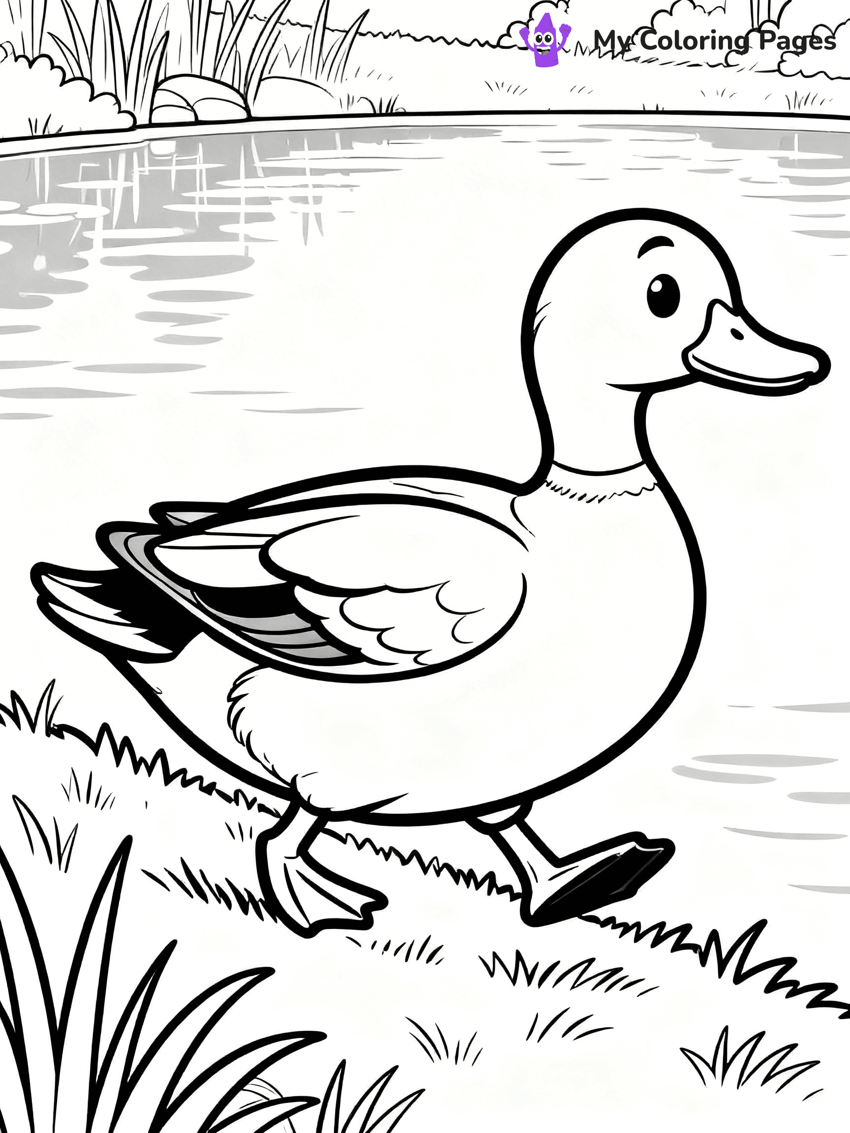 Mallard Duck Coloring Pages - 18