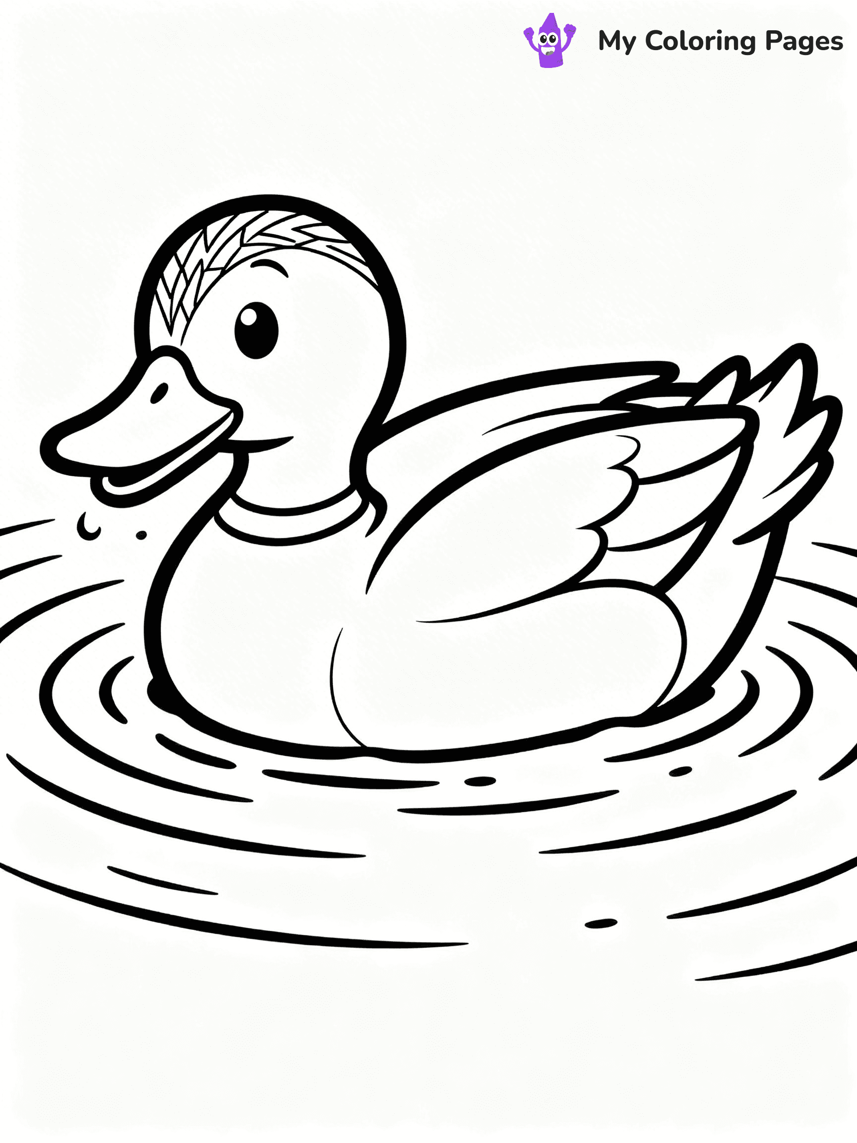 Mallard Duck Coloring Pages - 13
