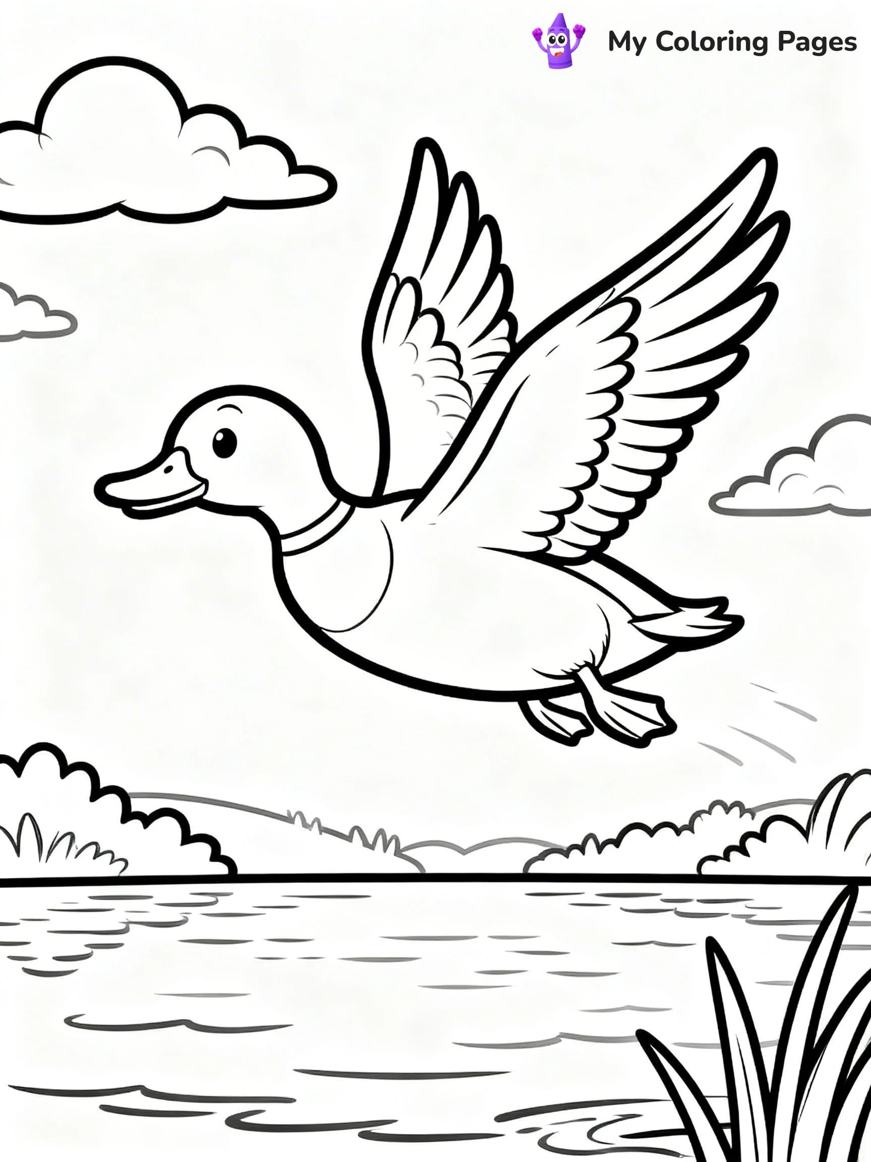 Mallard Duck Coloring Pages - 11