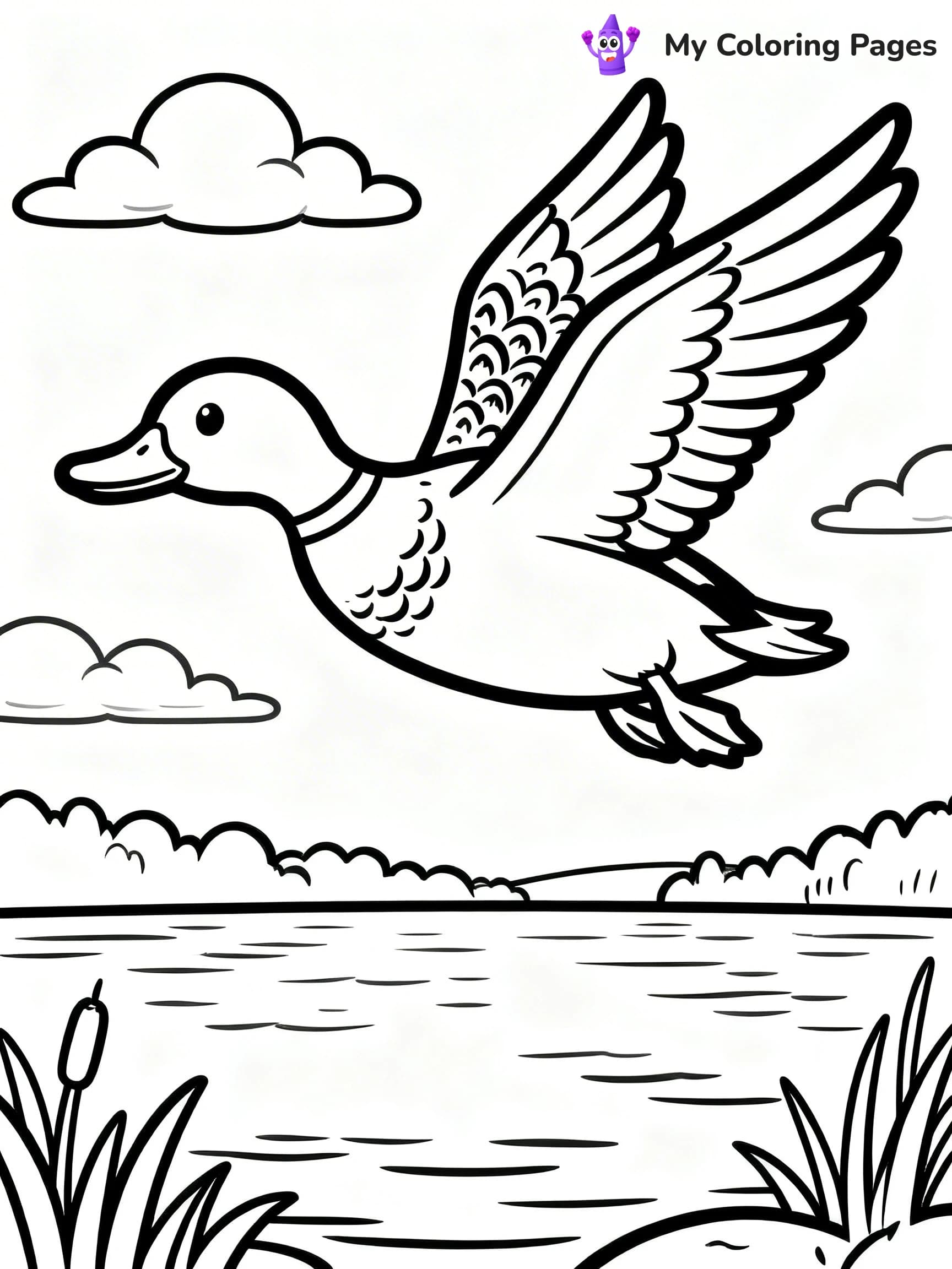Mallard Duck Coloring Pages - 10