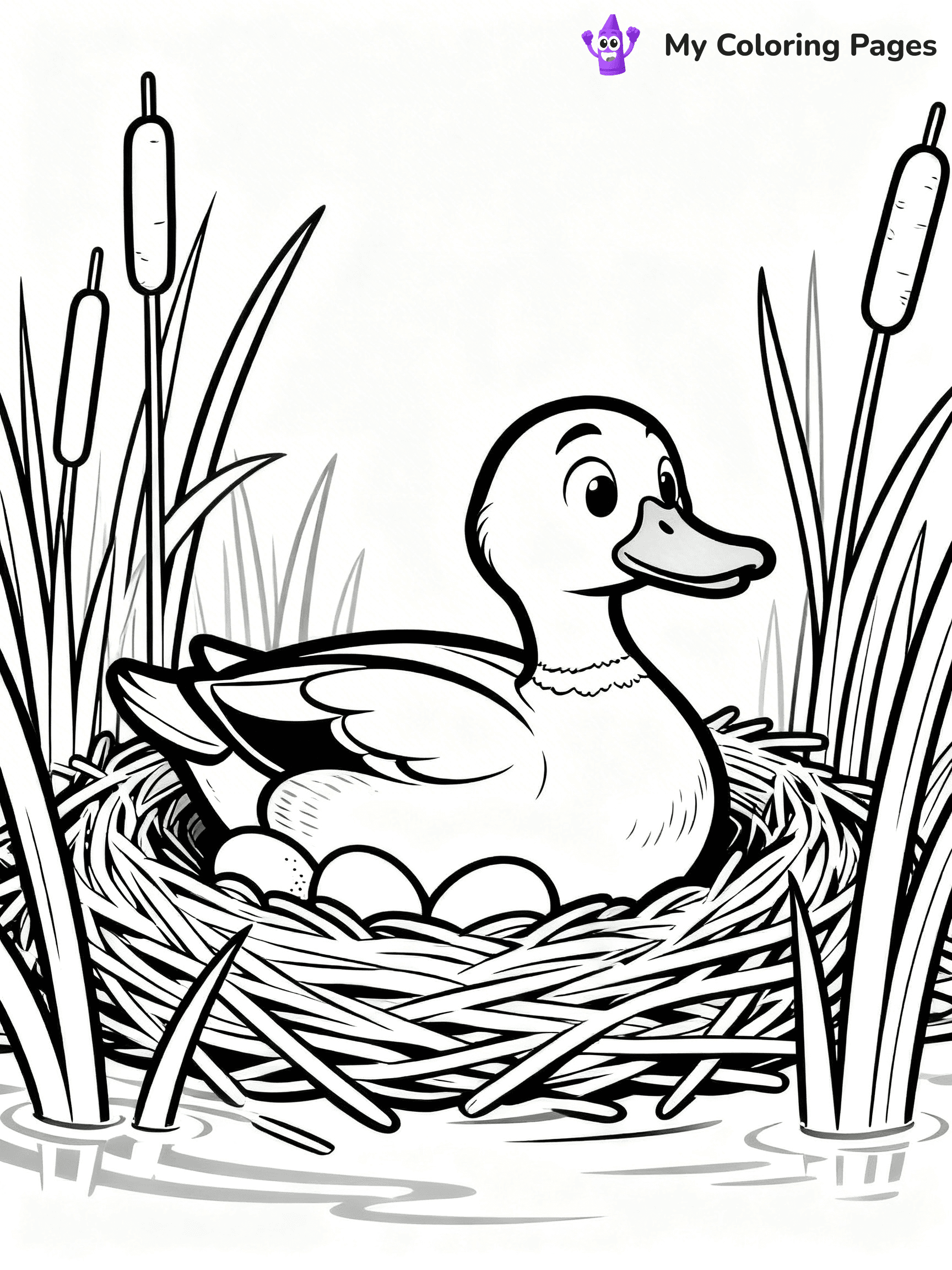 Mallard Duck Coloring Pages - 2