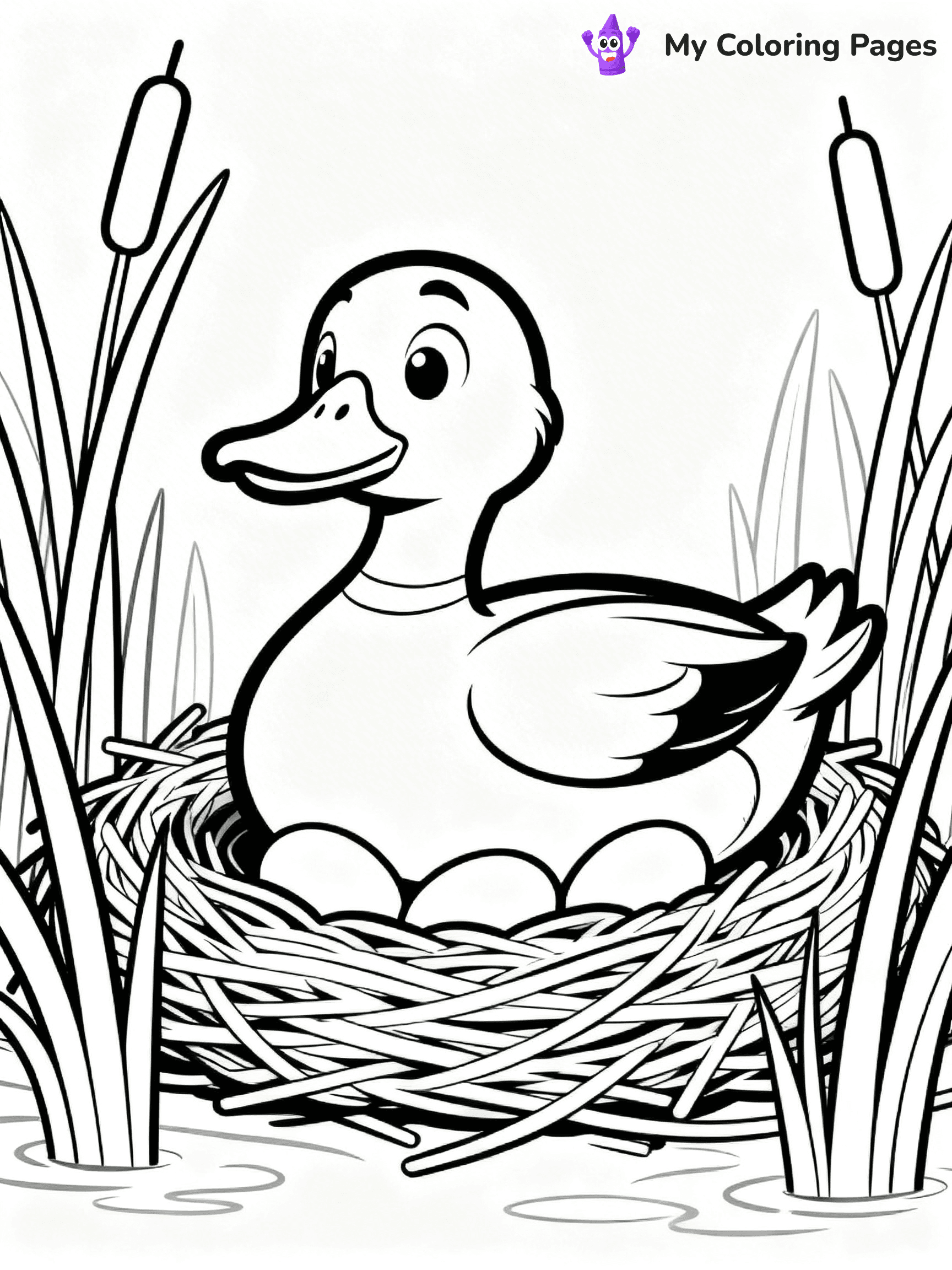 Mallard Duck Coloring Pages - 1