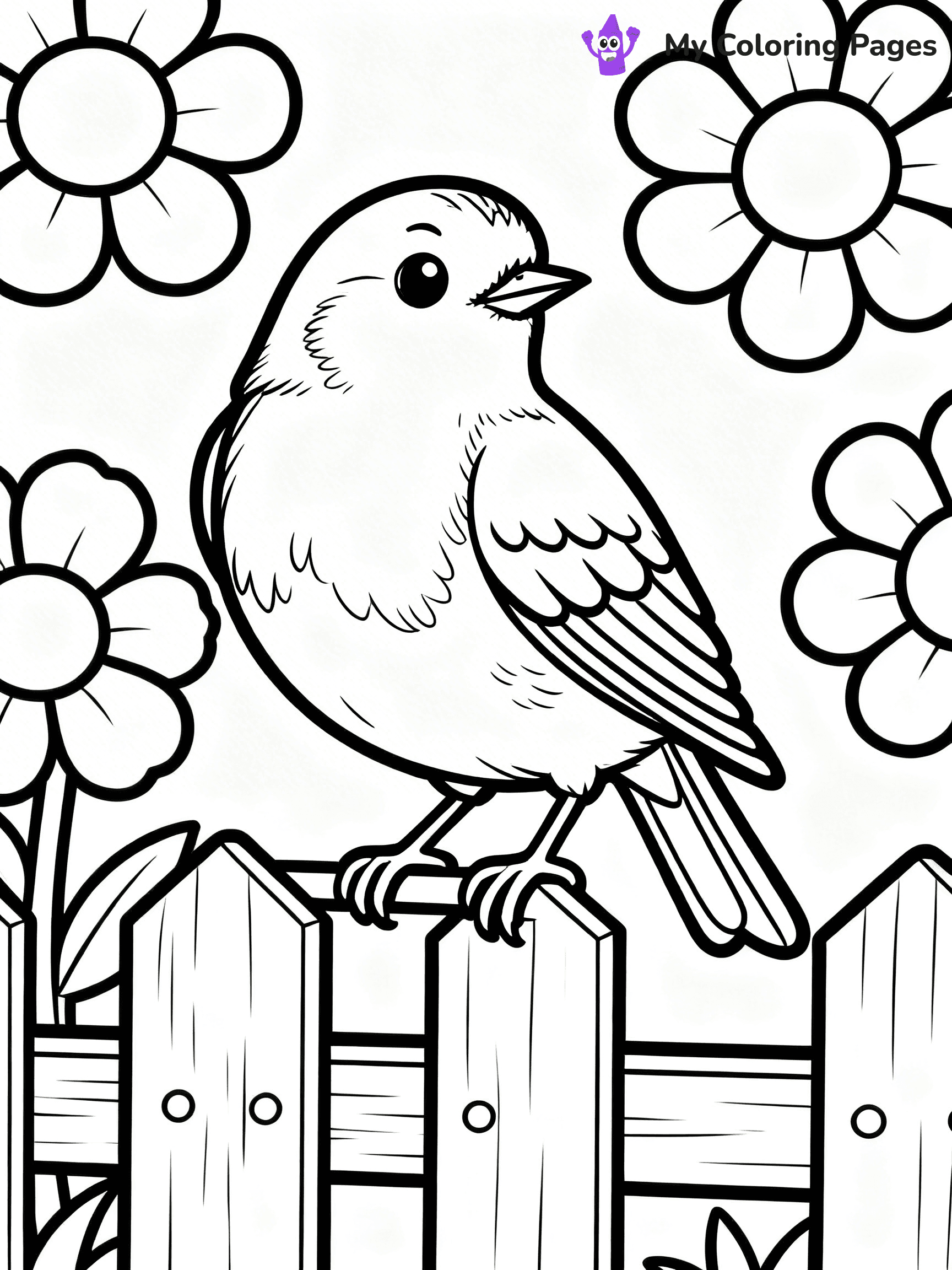 Robin Coloring Pages - 67