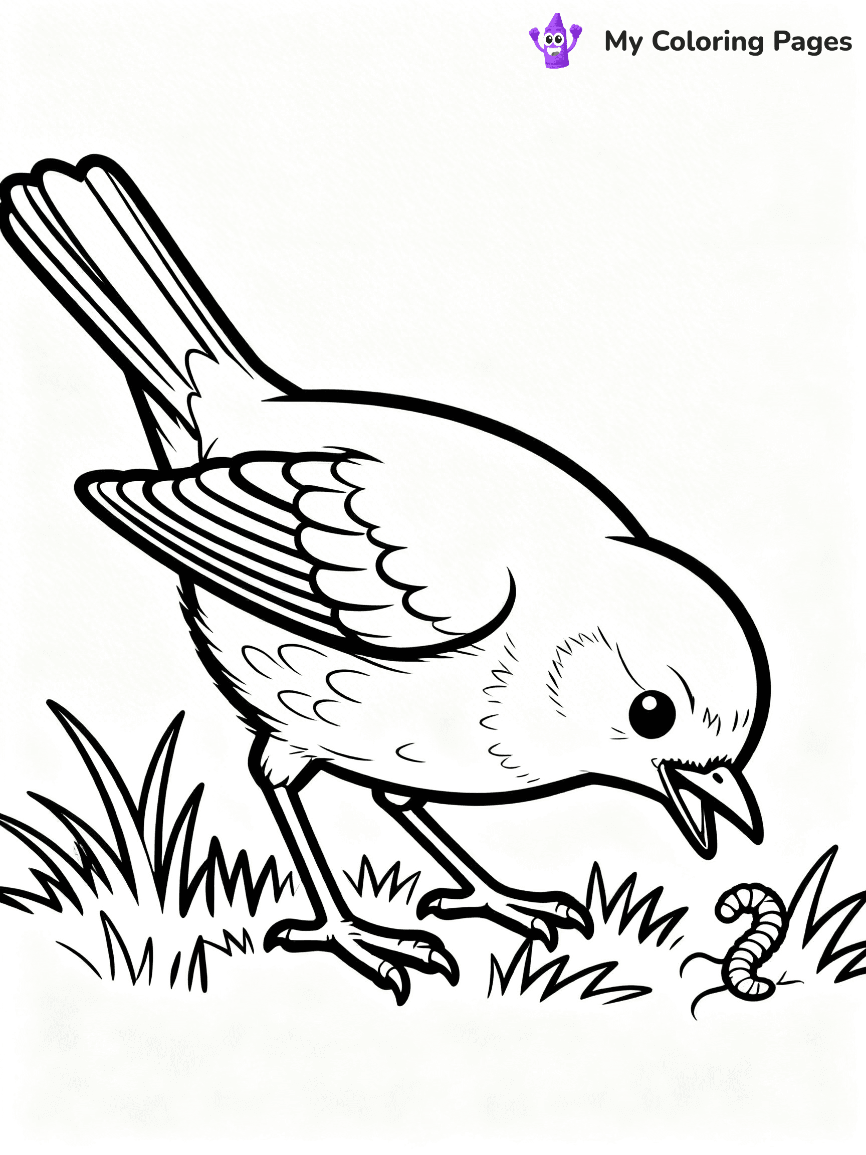 Robin Coloring Pages - 54