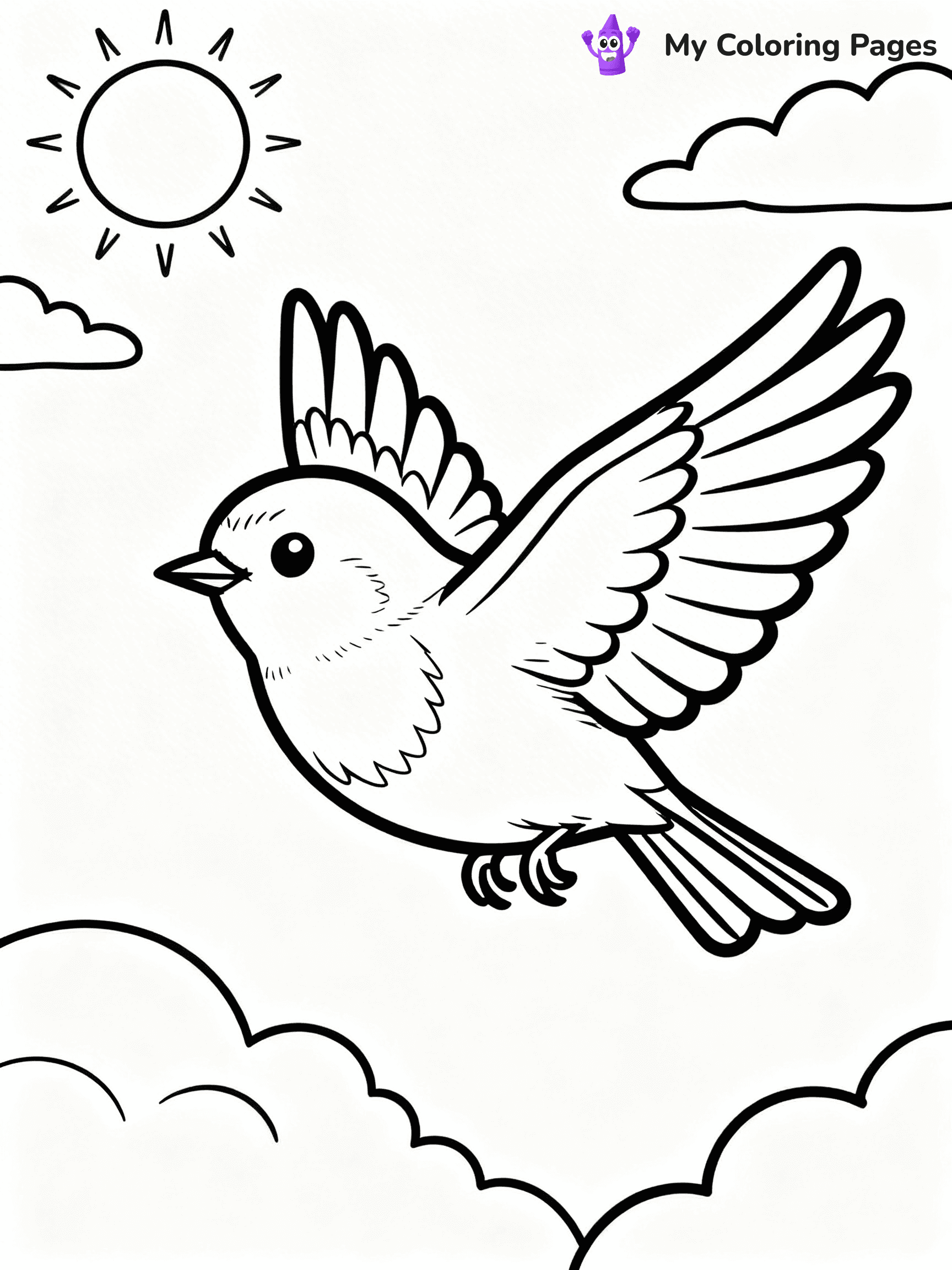 Robin Coloring Pages - 42