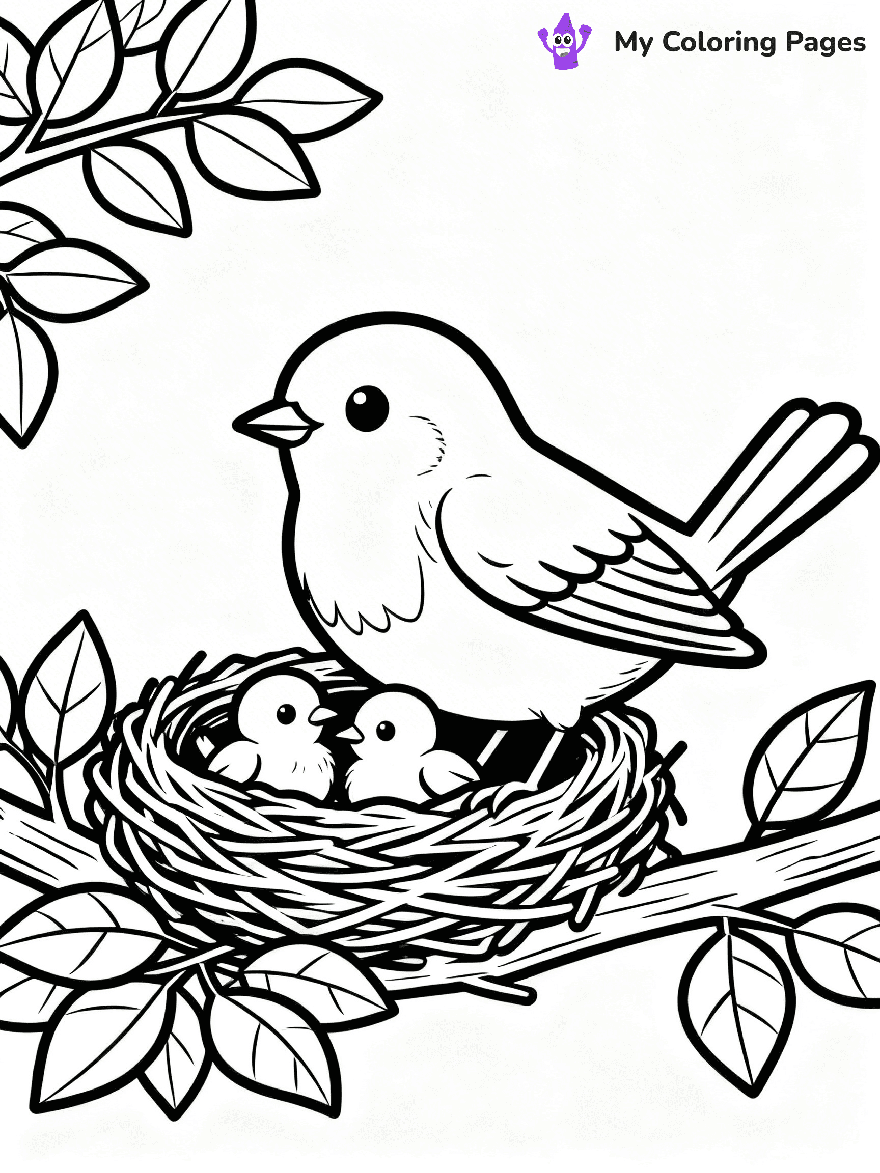 Robin Coloring Pages - 40