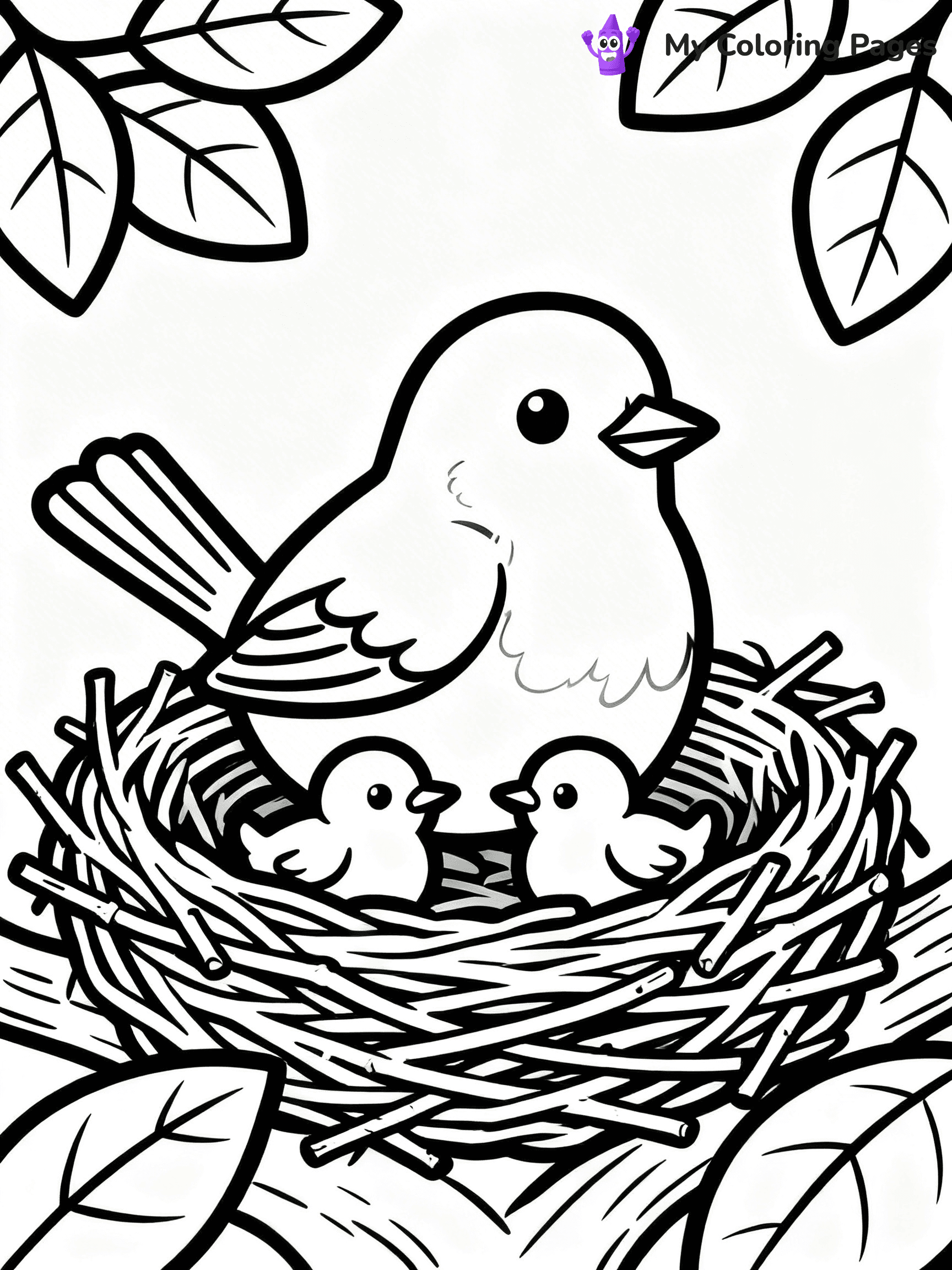 Robin Coloring Pages - 39