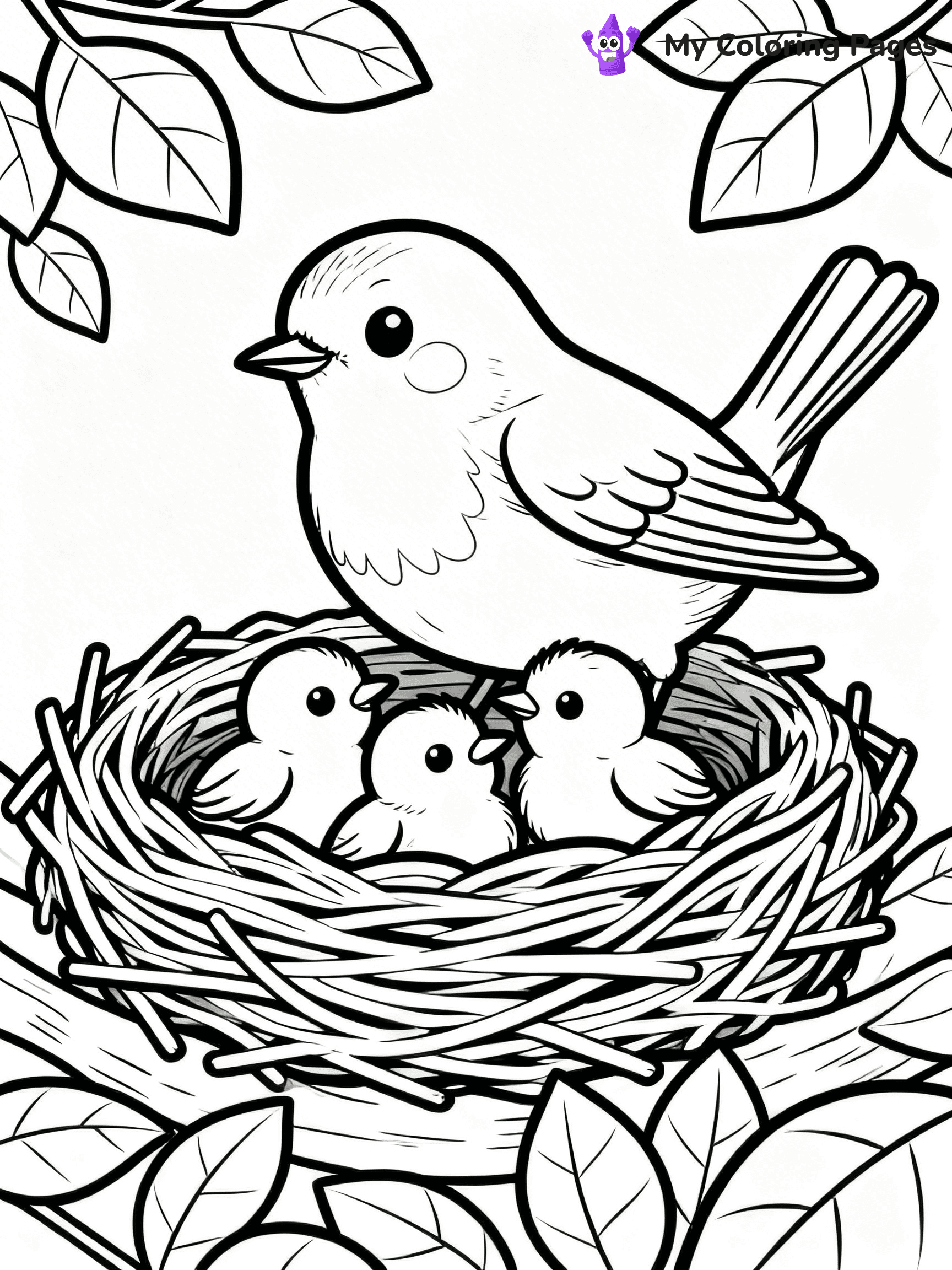 Robin Coloring Pages - 37