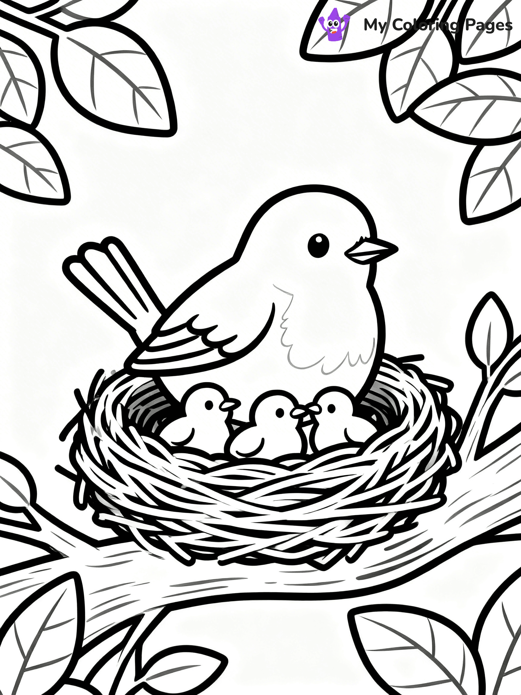 Robin Coloring Pages - 35