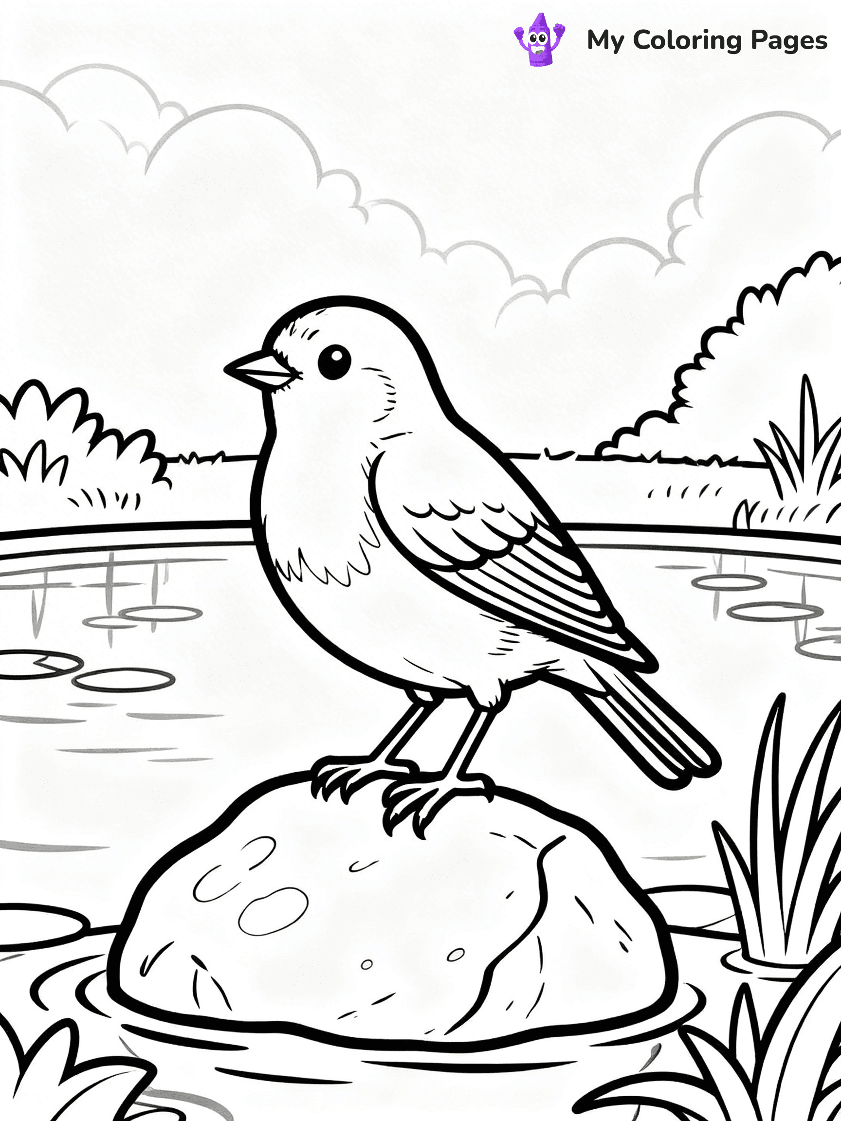 Robin Coloring Pages - 27