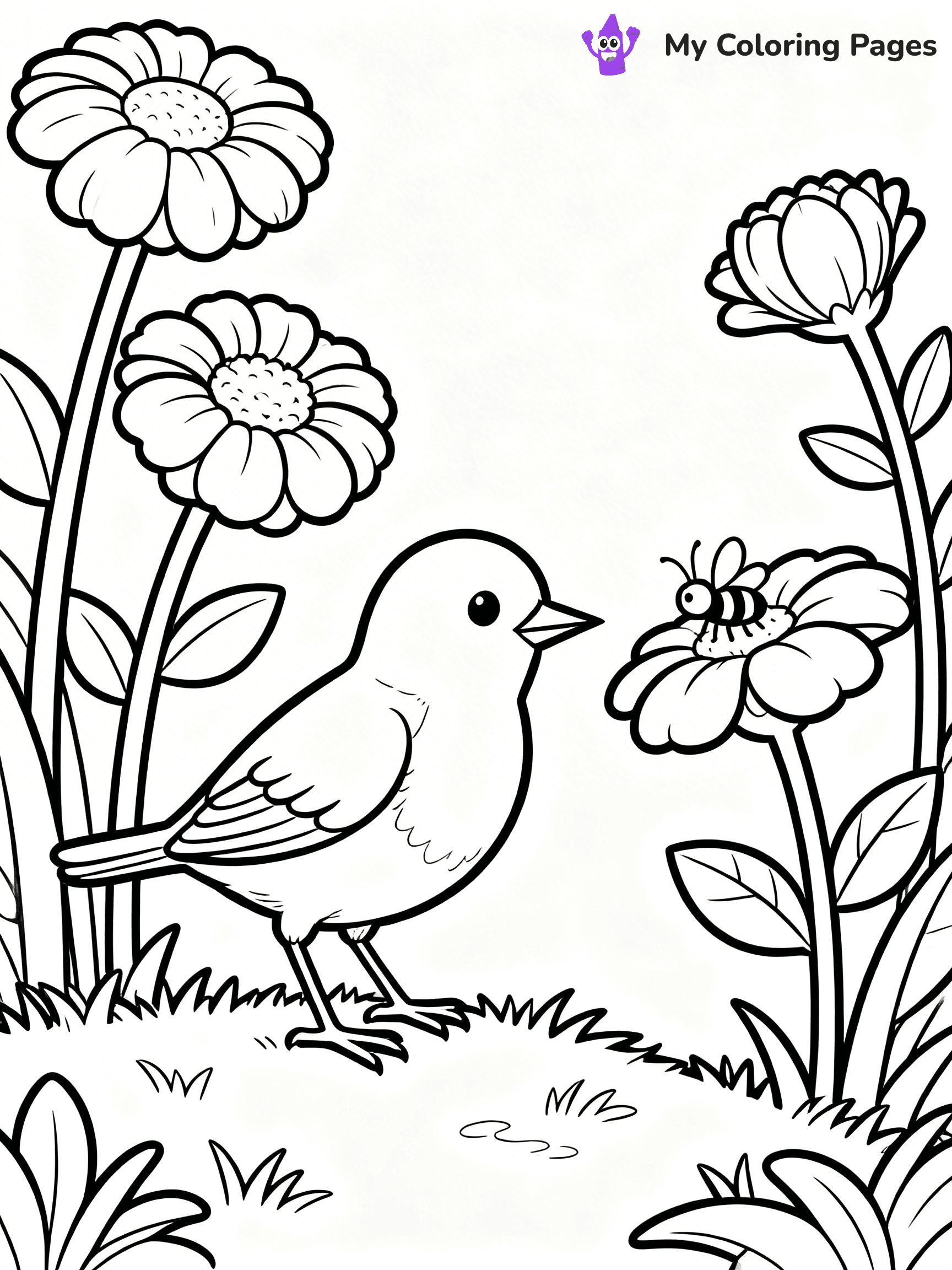 Robin Coloring Pages - 25