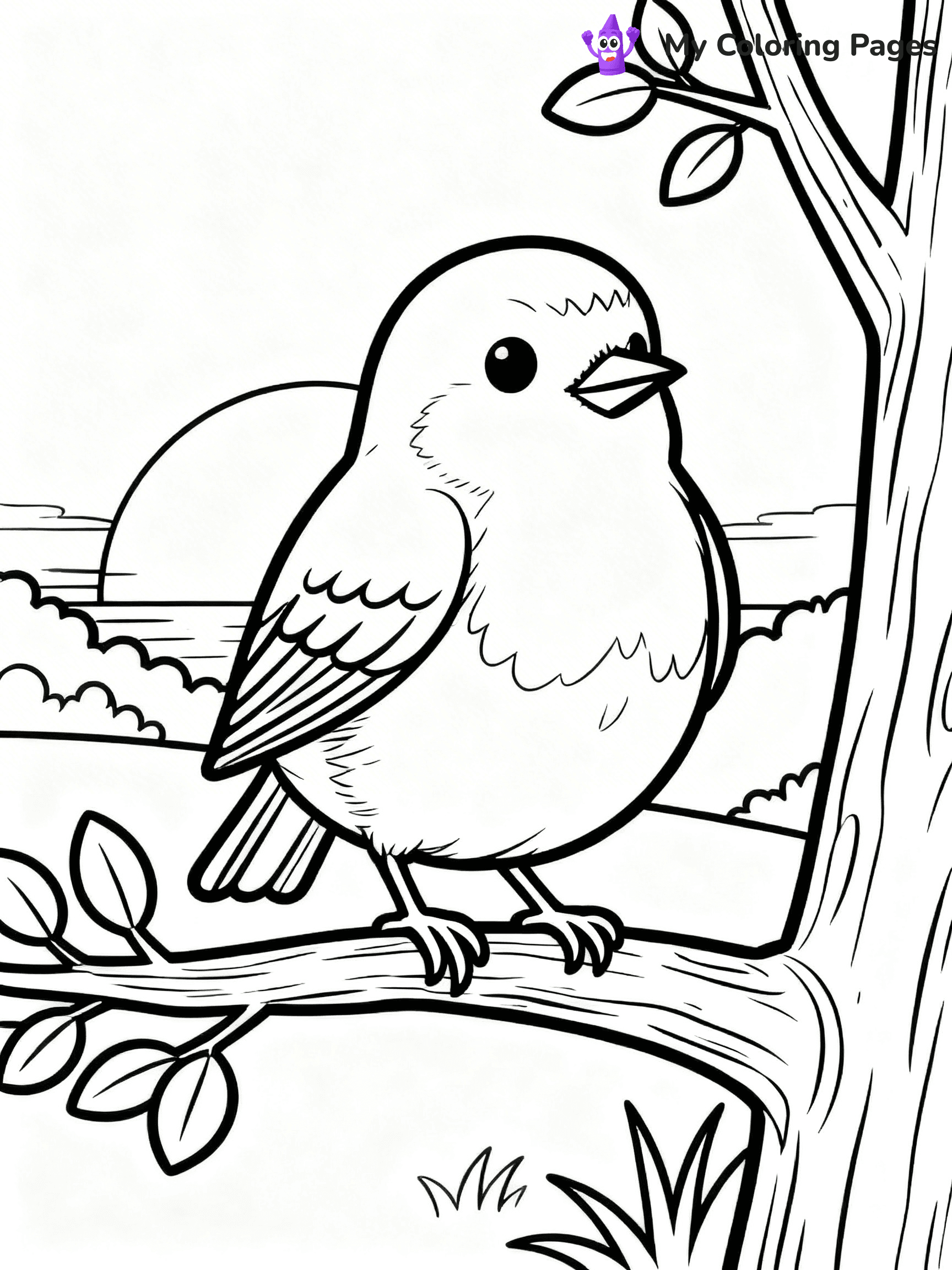 Robin Coloring Pages - 24