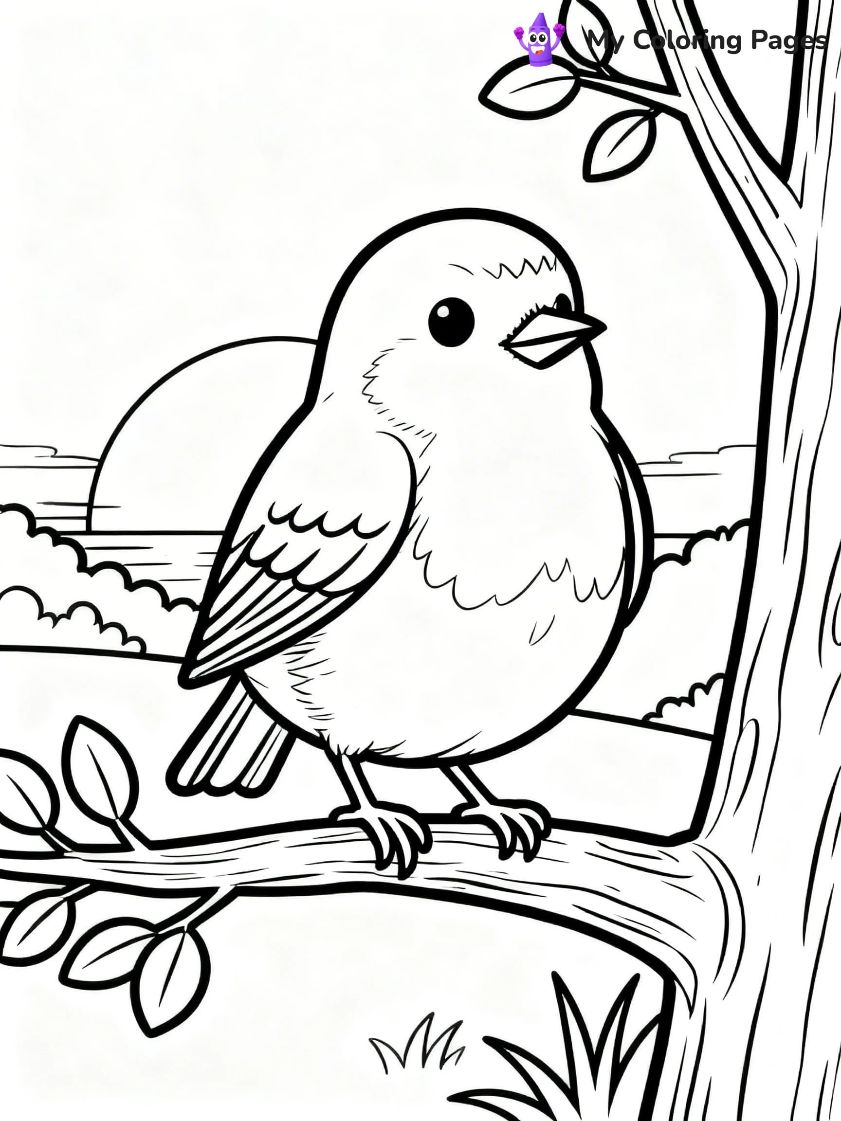 Robin Coloring Pages - 24