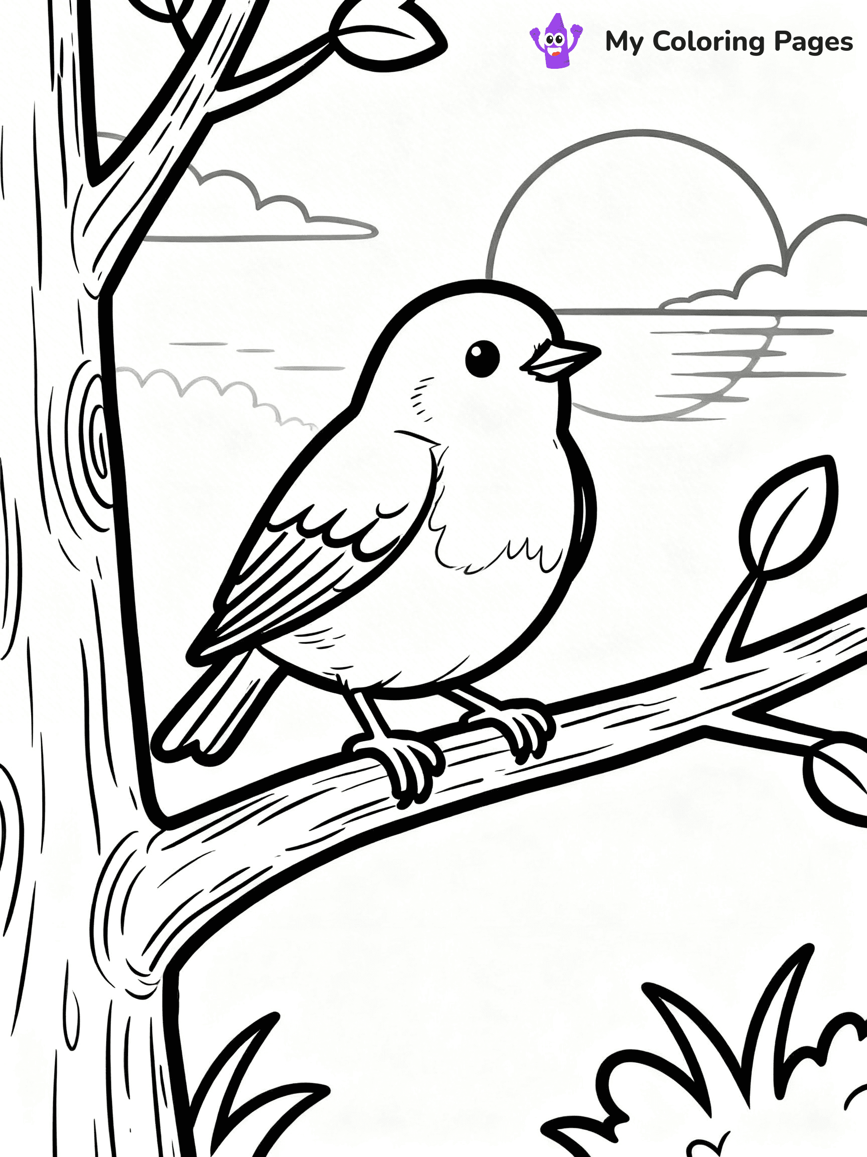 Robin Coloring Pages - 23
