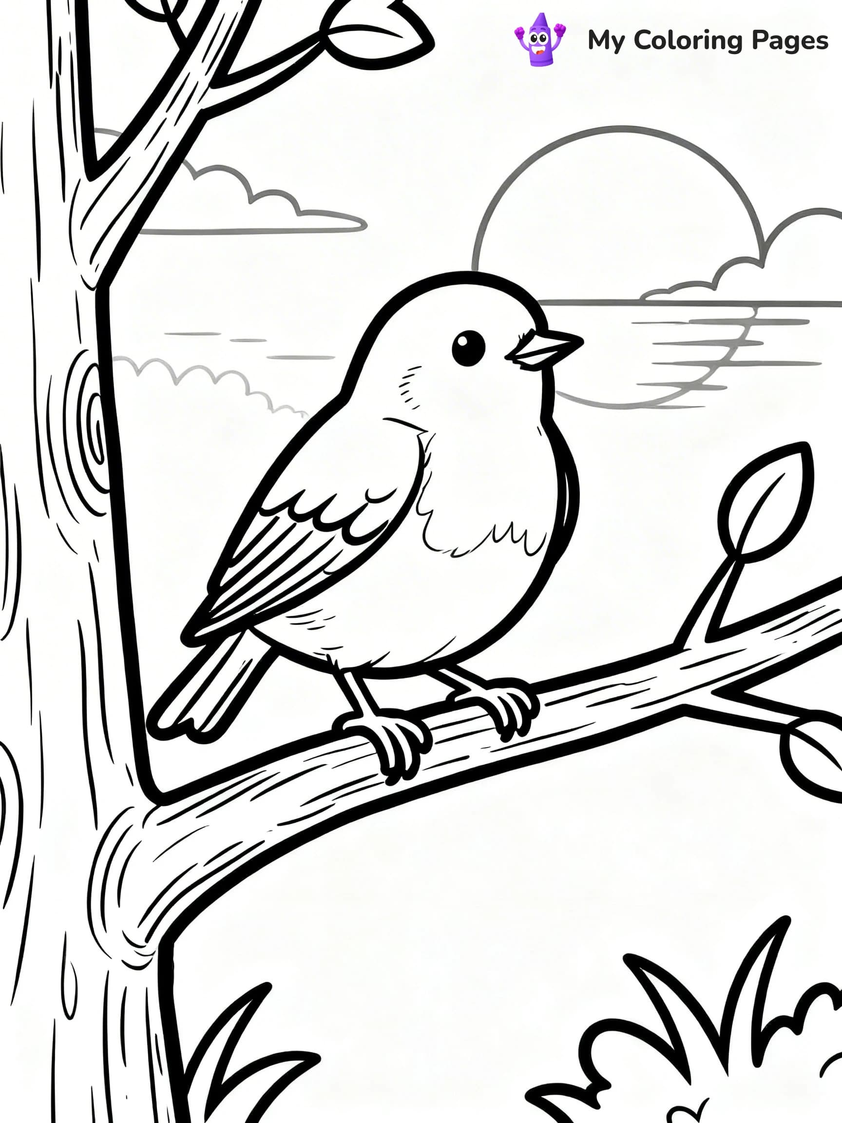 Robin Coloring Pages - 23