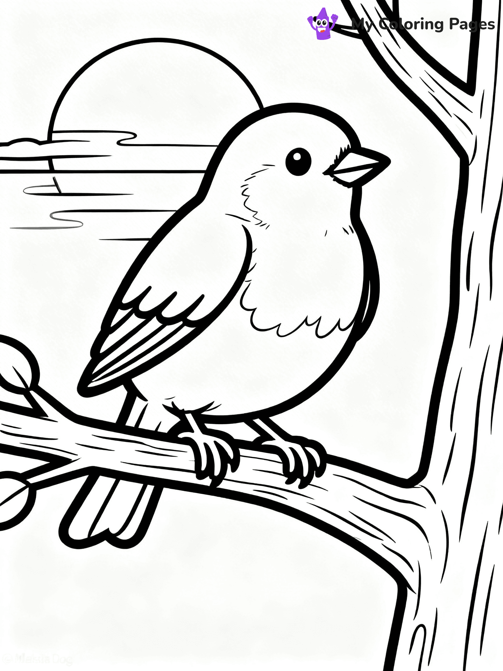 Robin Coloring Pages - 22
