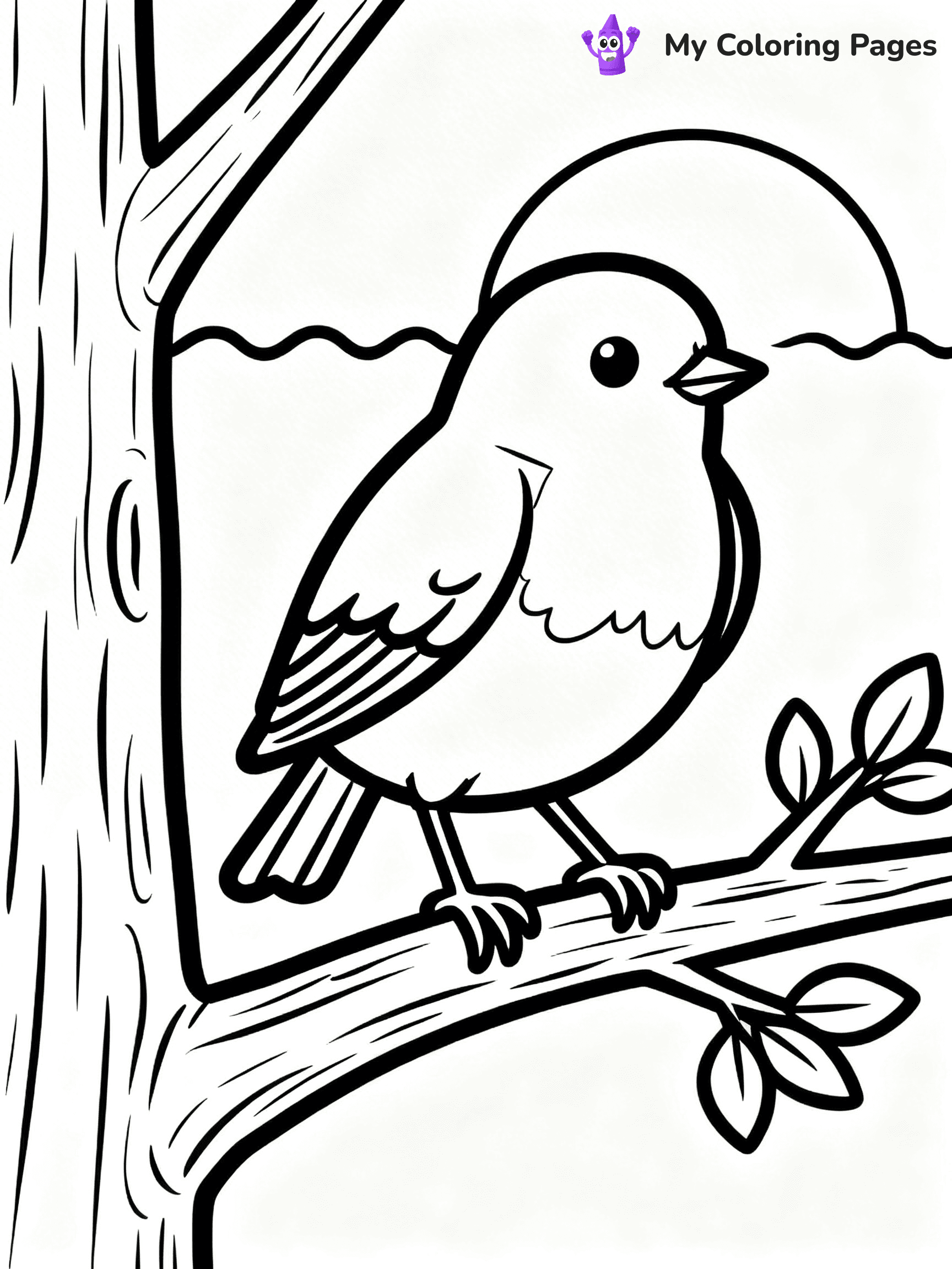 Robin Coloring Pages - 21