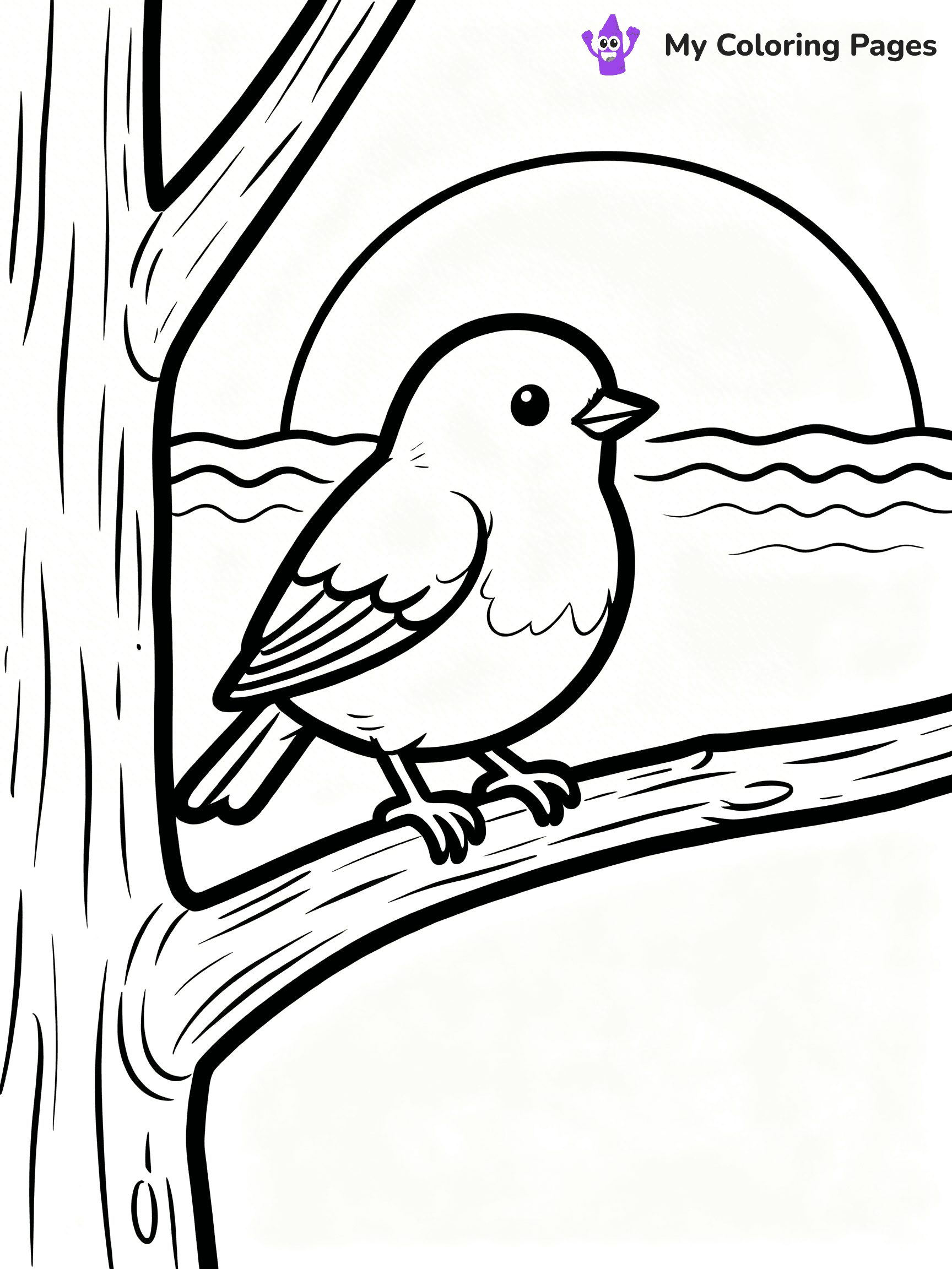Robin Coloring Pages - 20