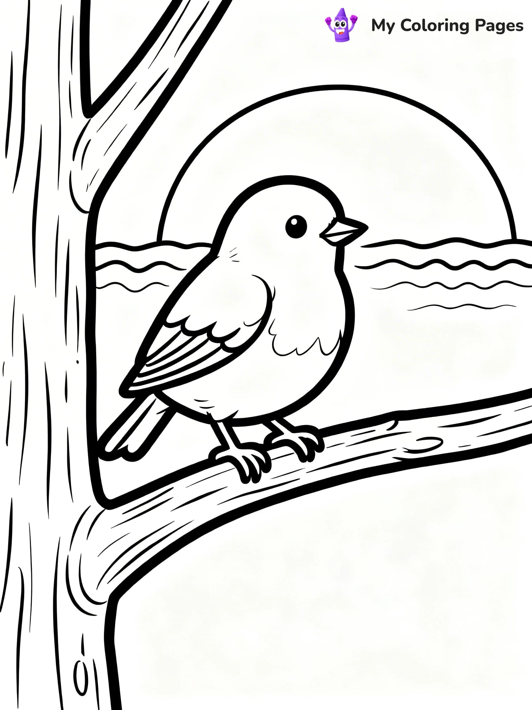 Robin Coloring Pages - 20