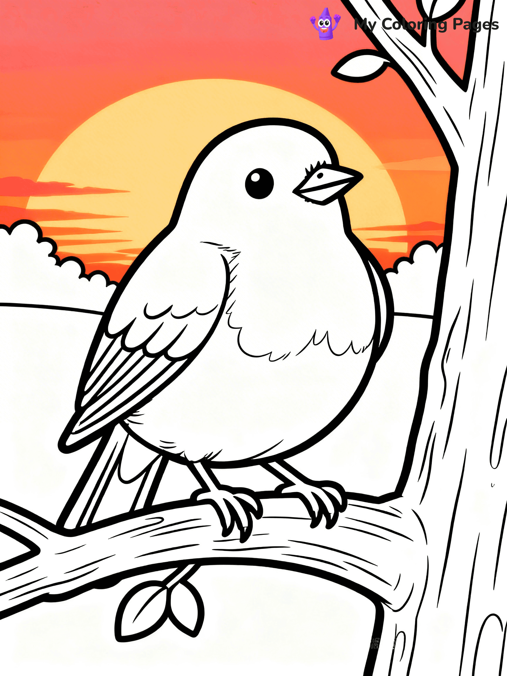 Robin Coloring Pages - 19