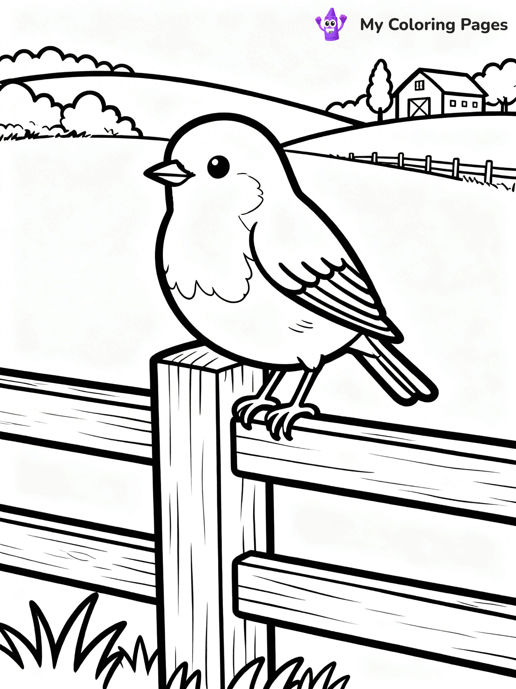 Robin Coloring Pages - 17