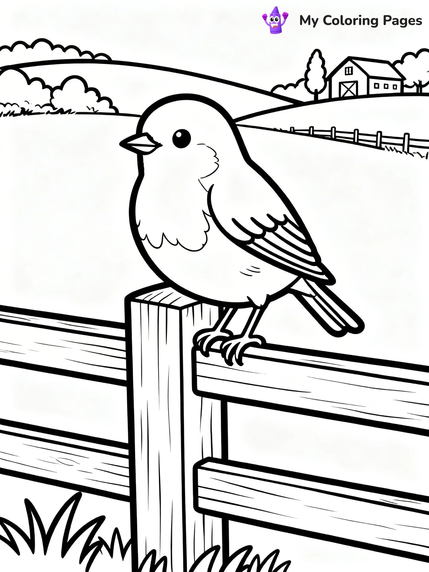 Robin Coloring Pages - 17