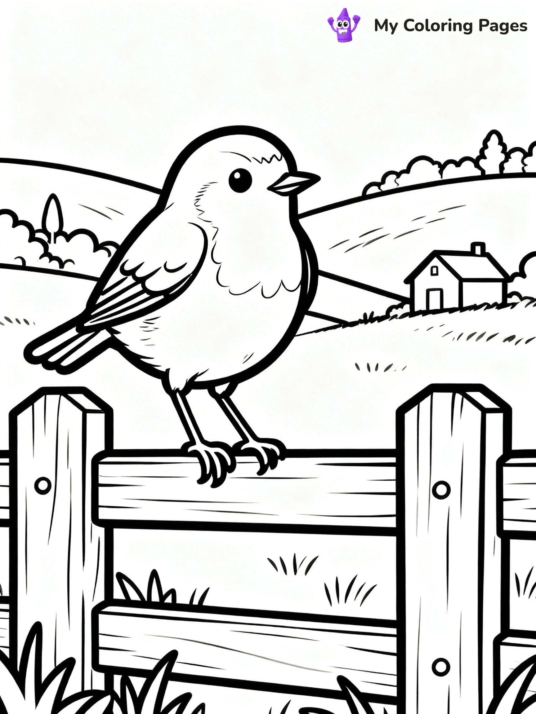 Robin Coloring Pages - 16