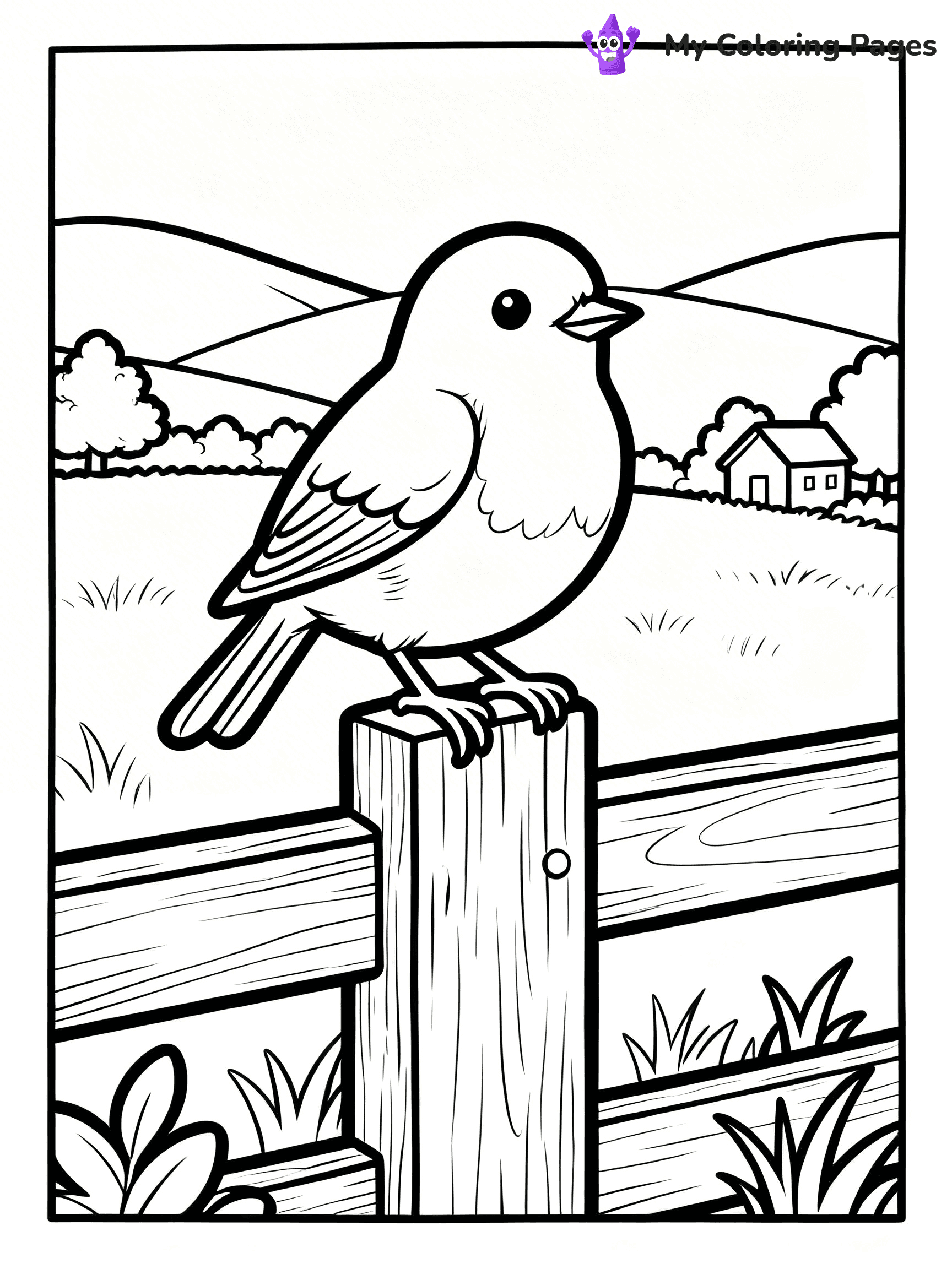 Robin Coloring Pages - 15