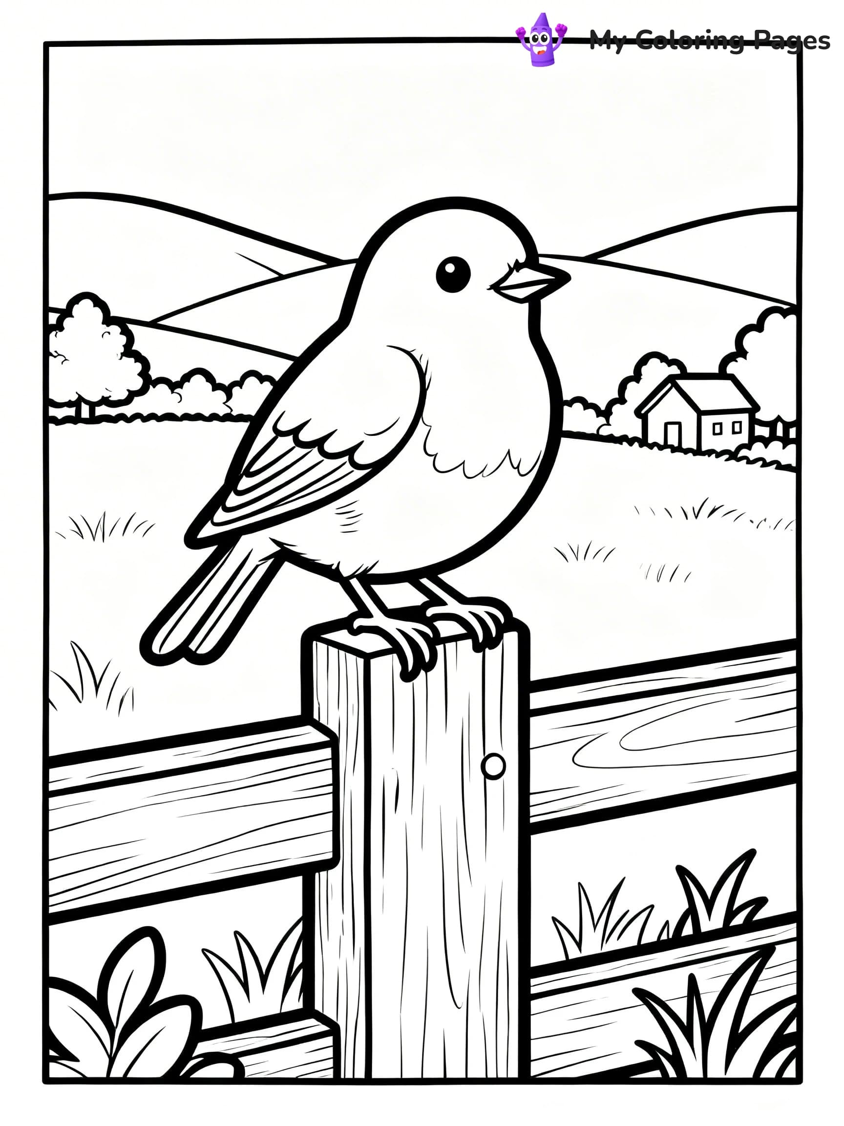 Robin Coloring Pages - 15