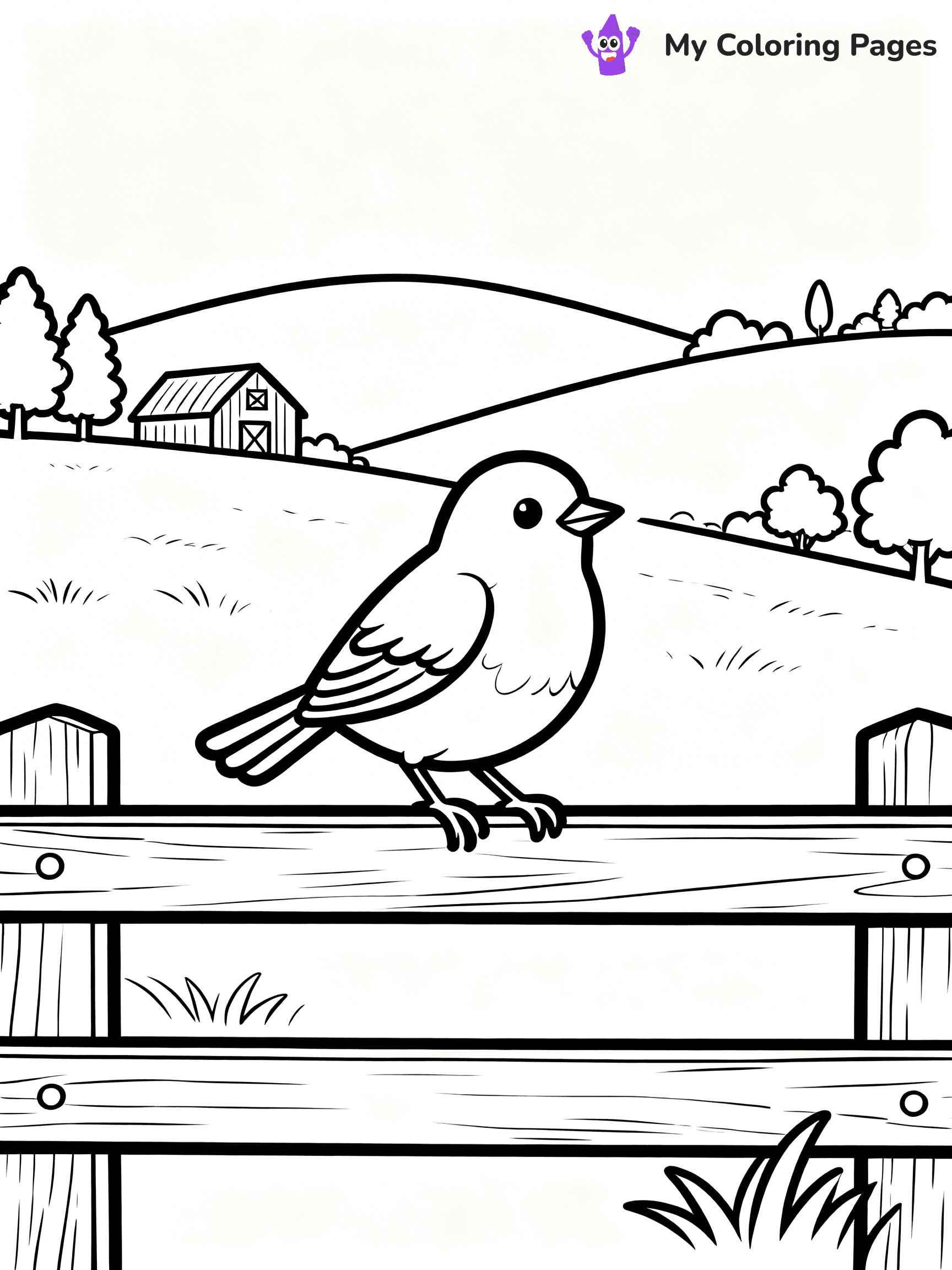 Robin Coloring Pages - 14