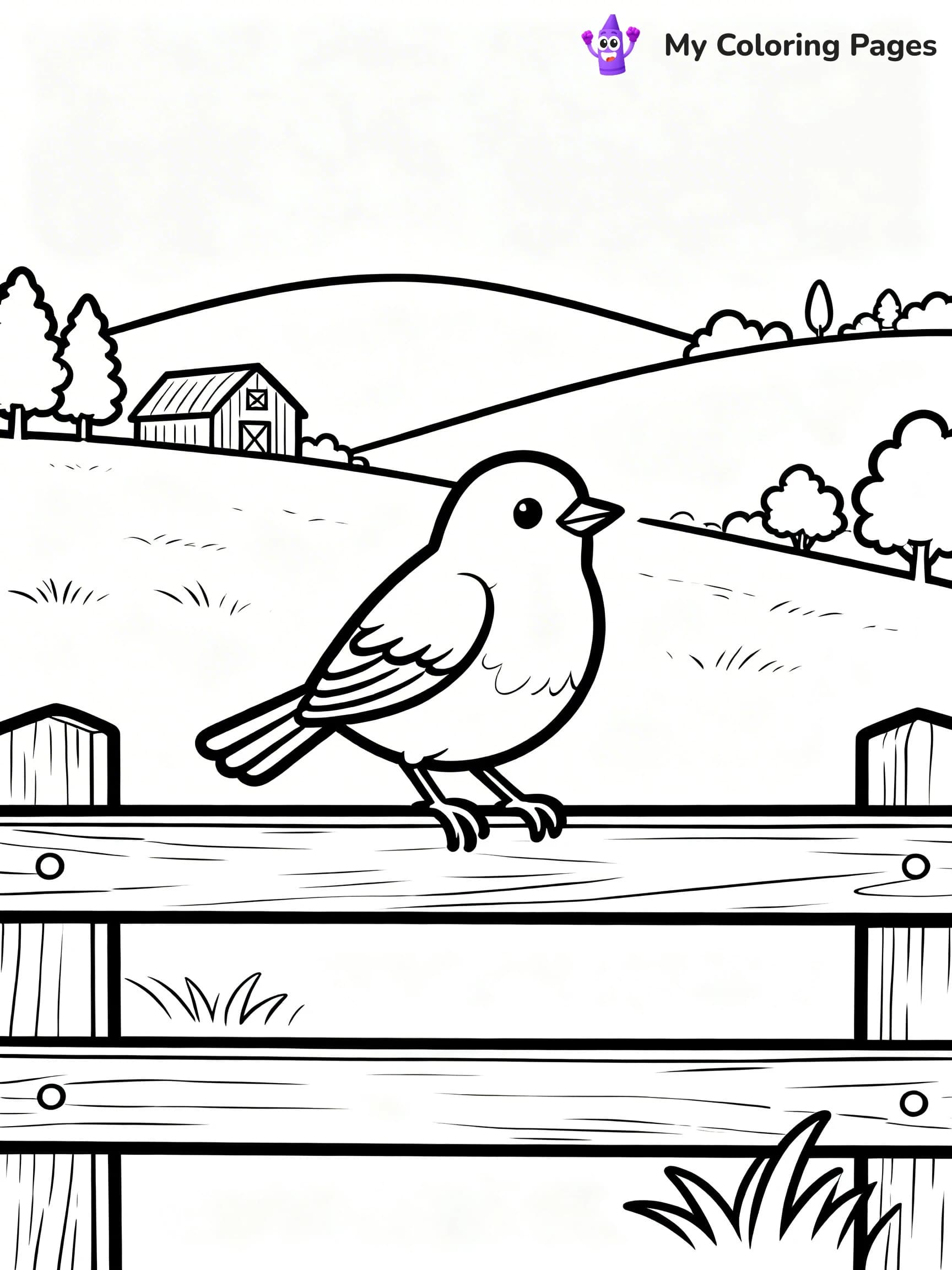 Robin Coloring Pages - 14