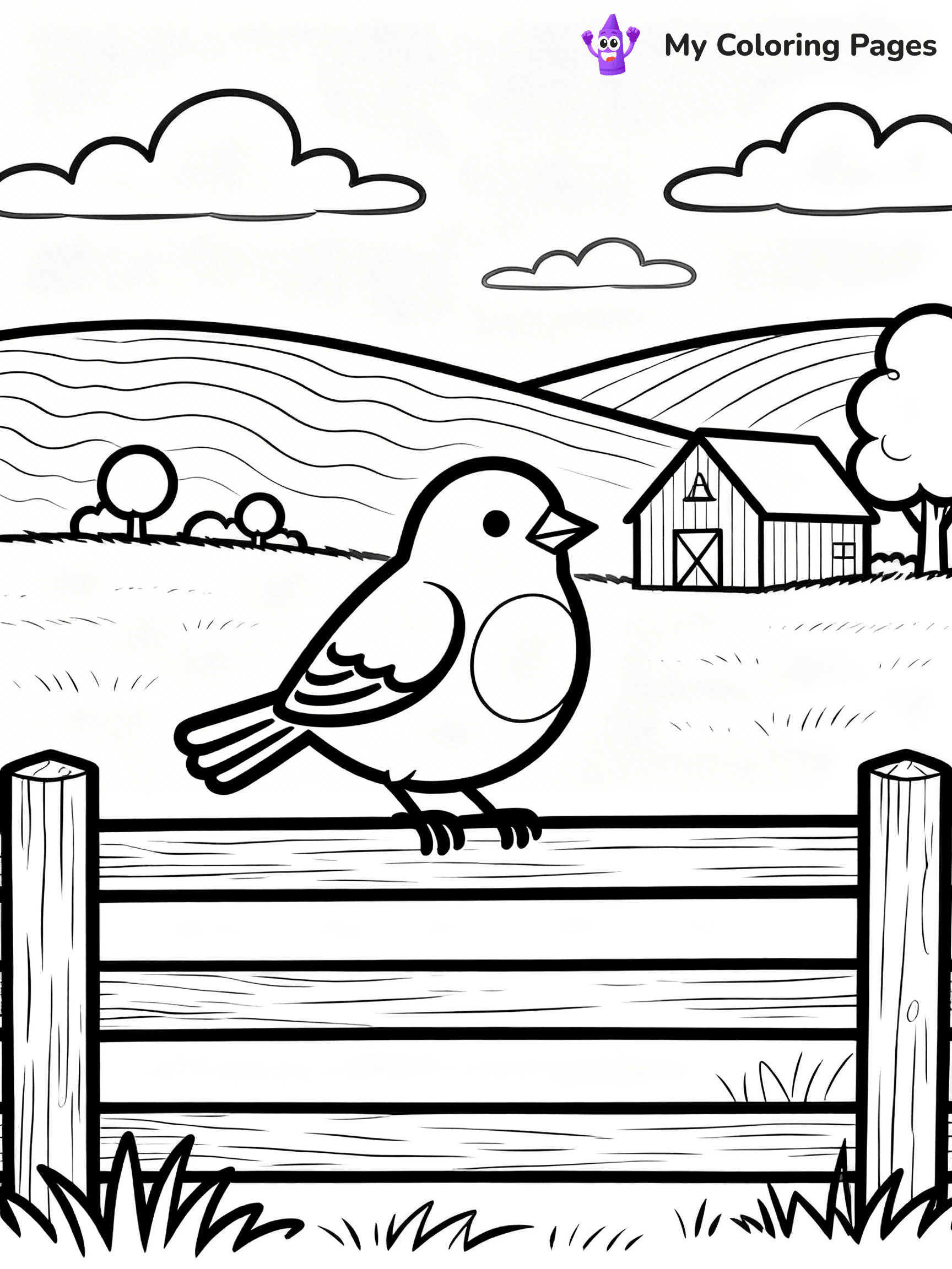 Robin Coloring Pages - 13