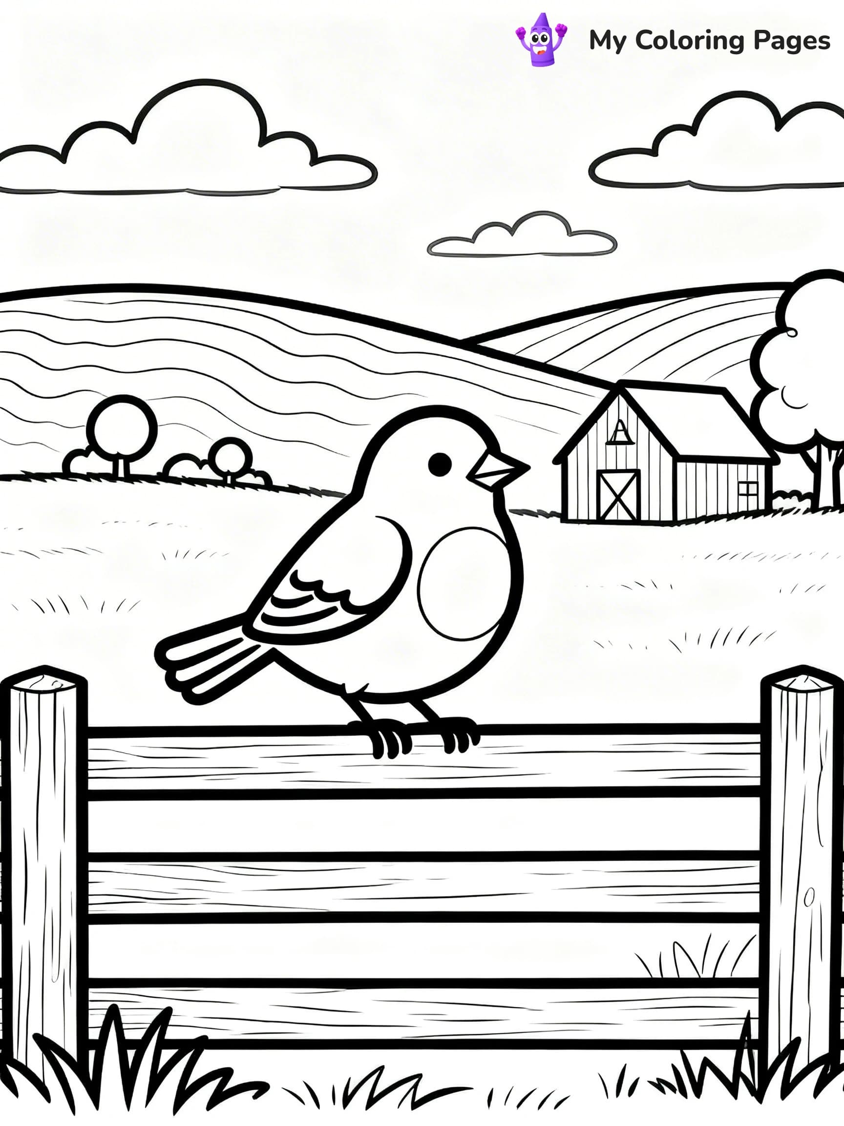 Robin Coloring Pages - 13