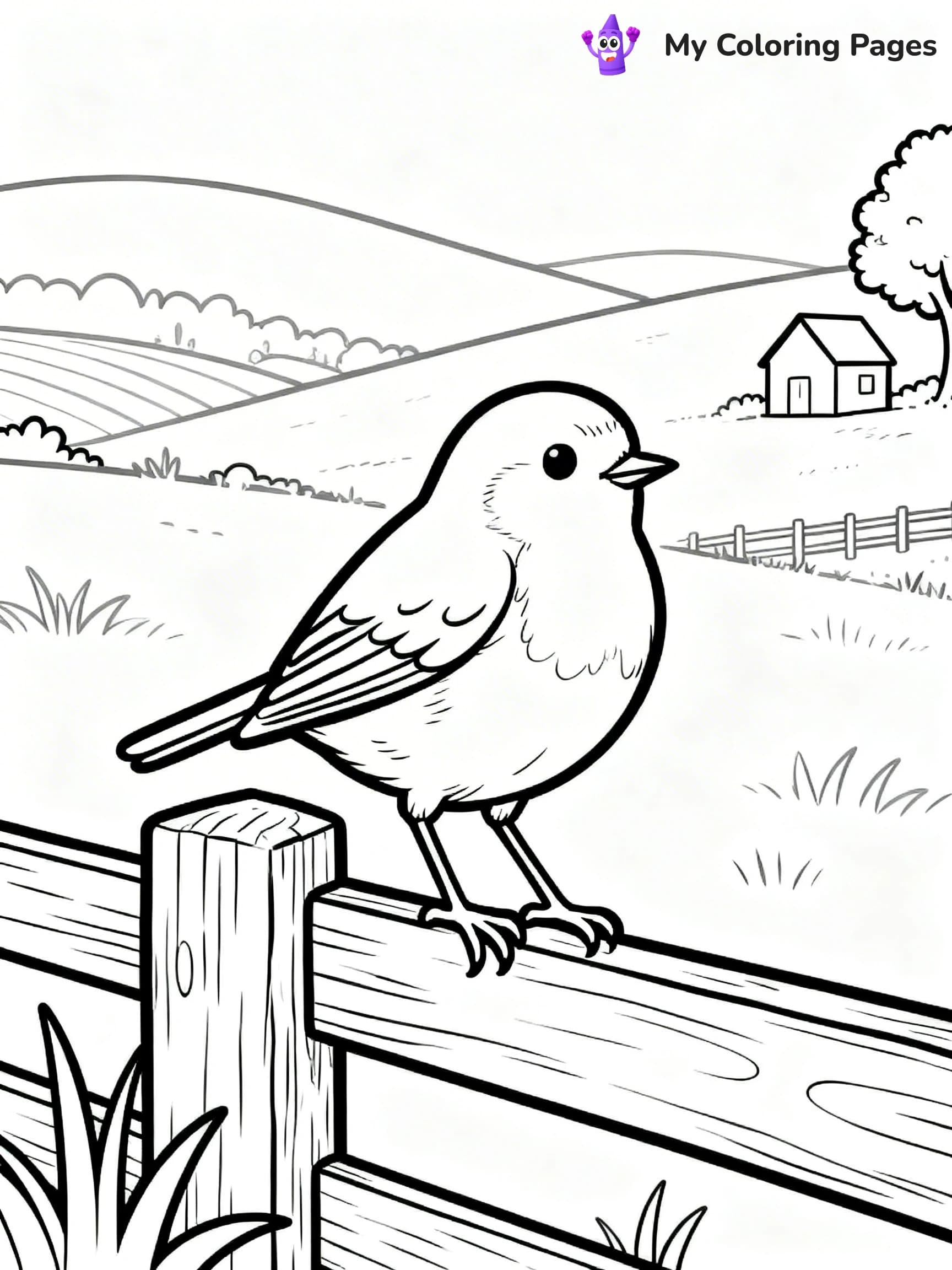 Robin Coloring Pages - 11