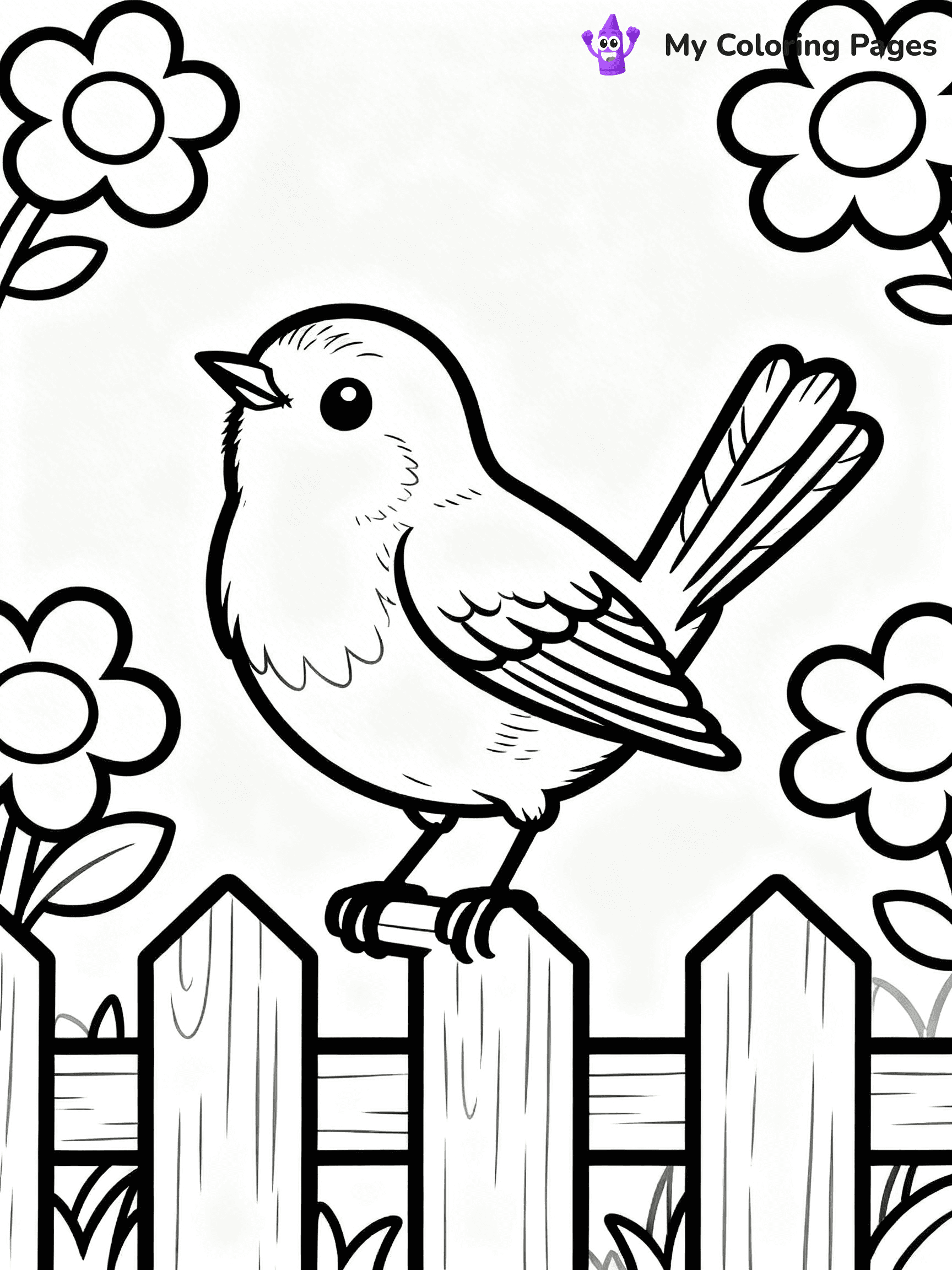 Robin Coloring Pages - 10