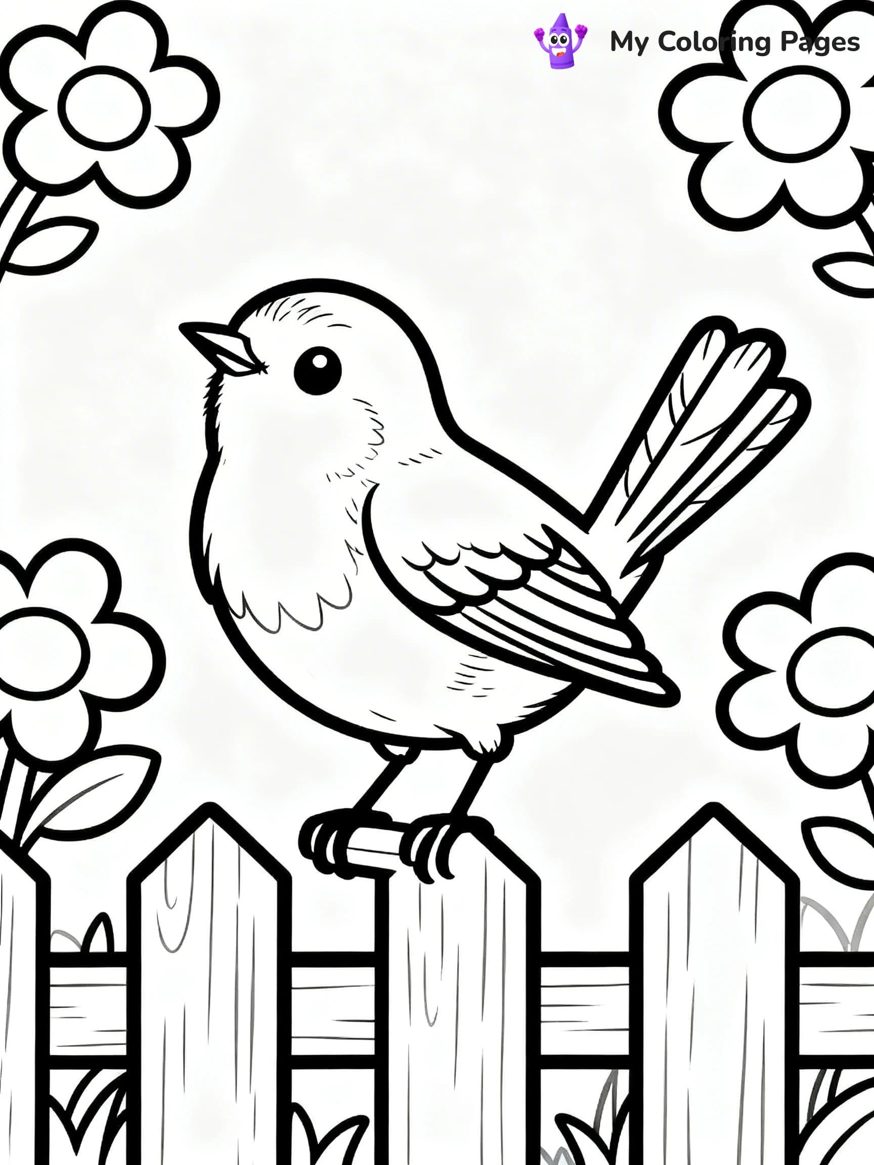 Robin Coloring Pages - 10